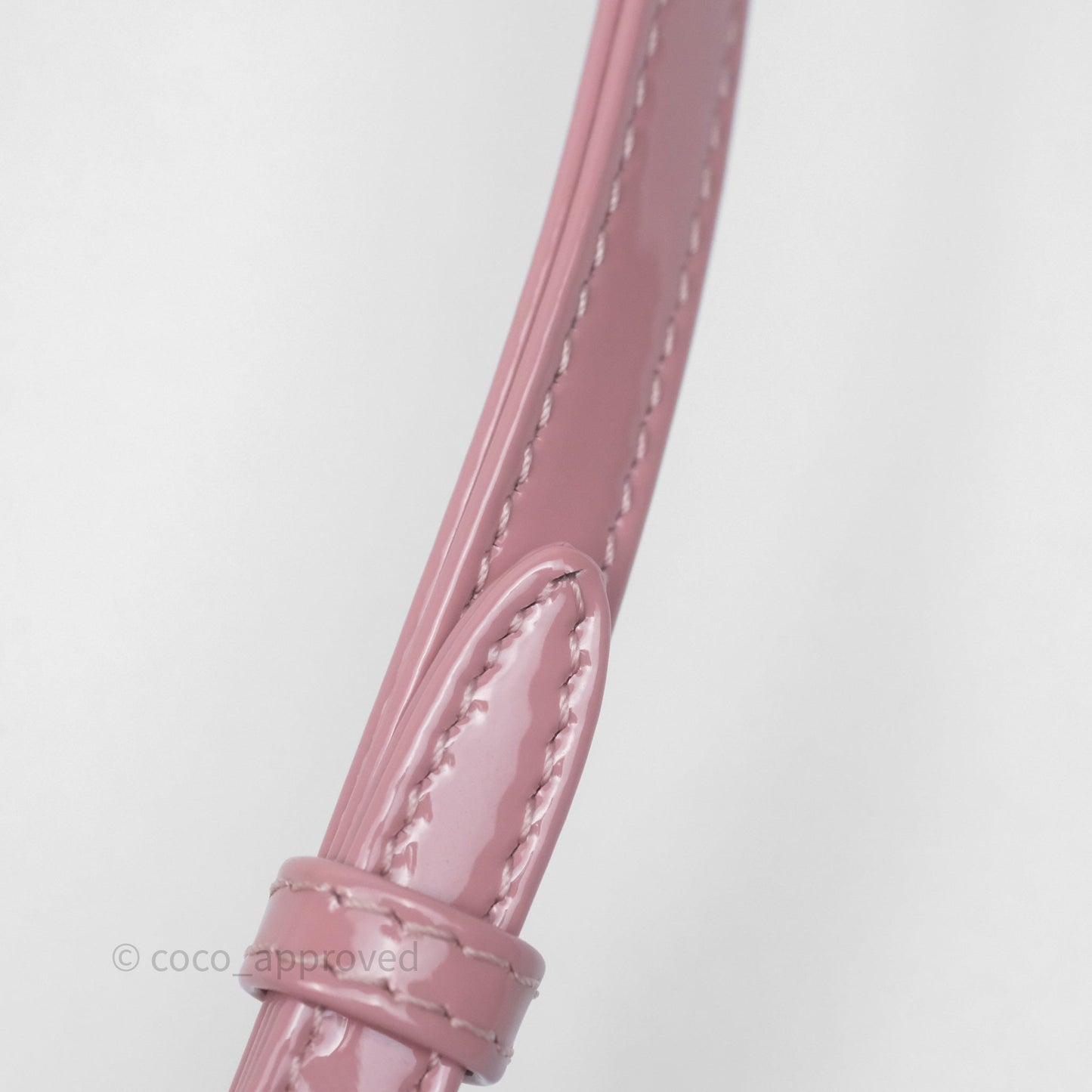 Christian Dior Micro Lady Dior Pink Patent Cannage Calfskin Gold Hardware