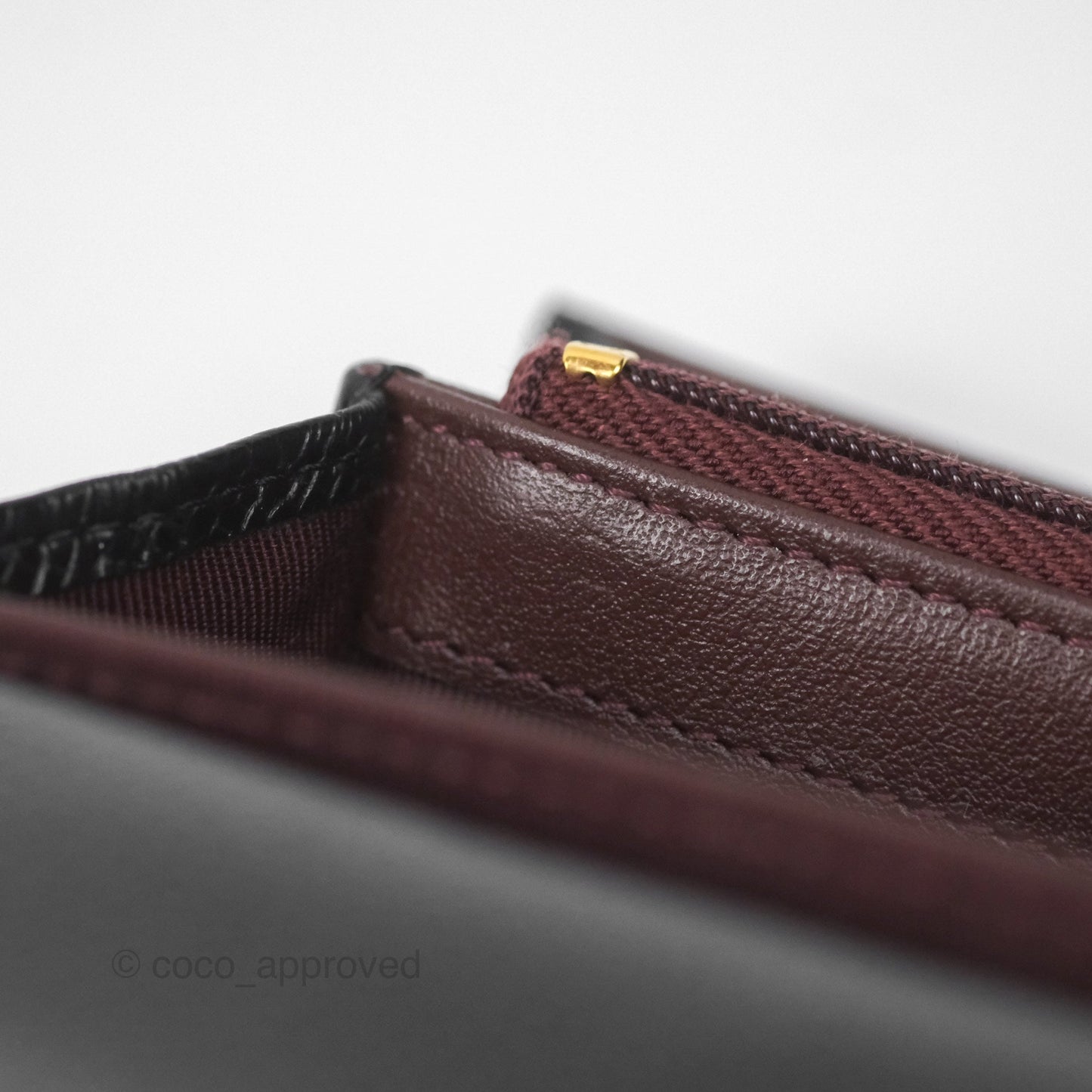 Chanel Quilted Classic Zip Long Wallet Black Caviar Gold Hardware