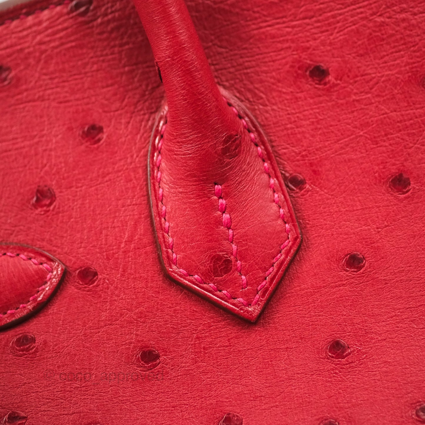 Hermès Birkin Retourne 30 Rouge Vif 53 Ostrich Gold Hardware