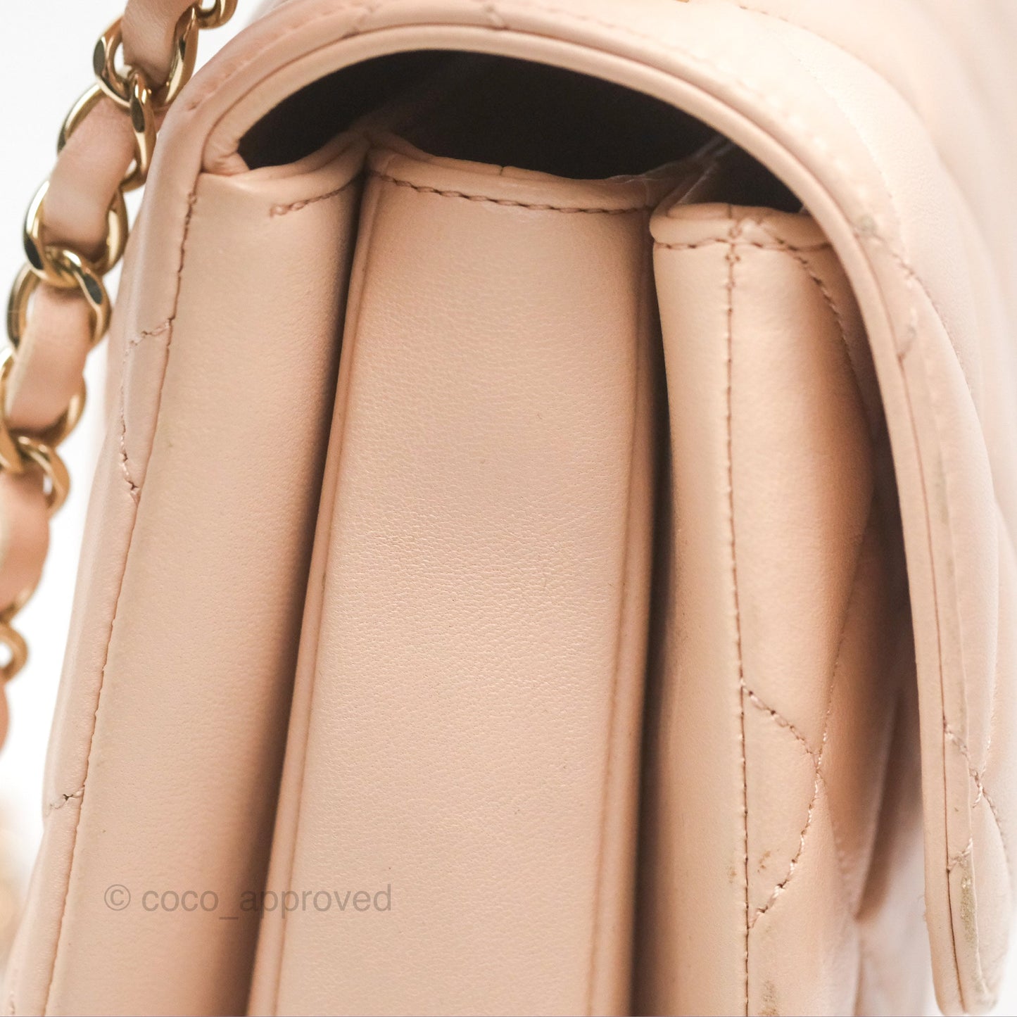 Chanel Trendy CC Small Beige Lambskin Gold Hardware
