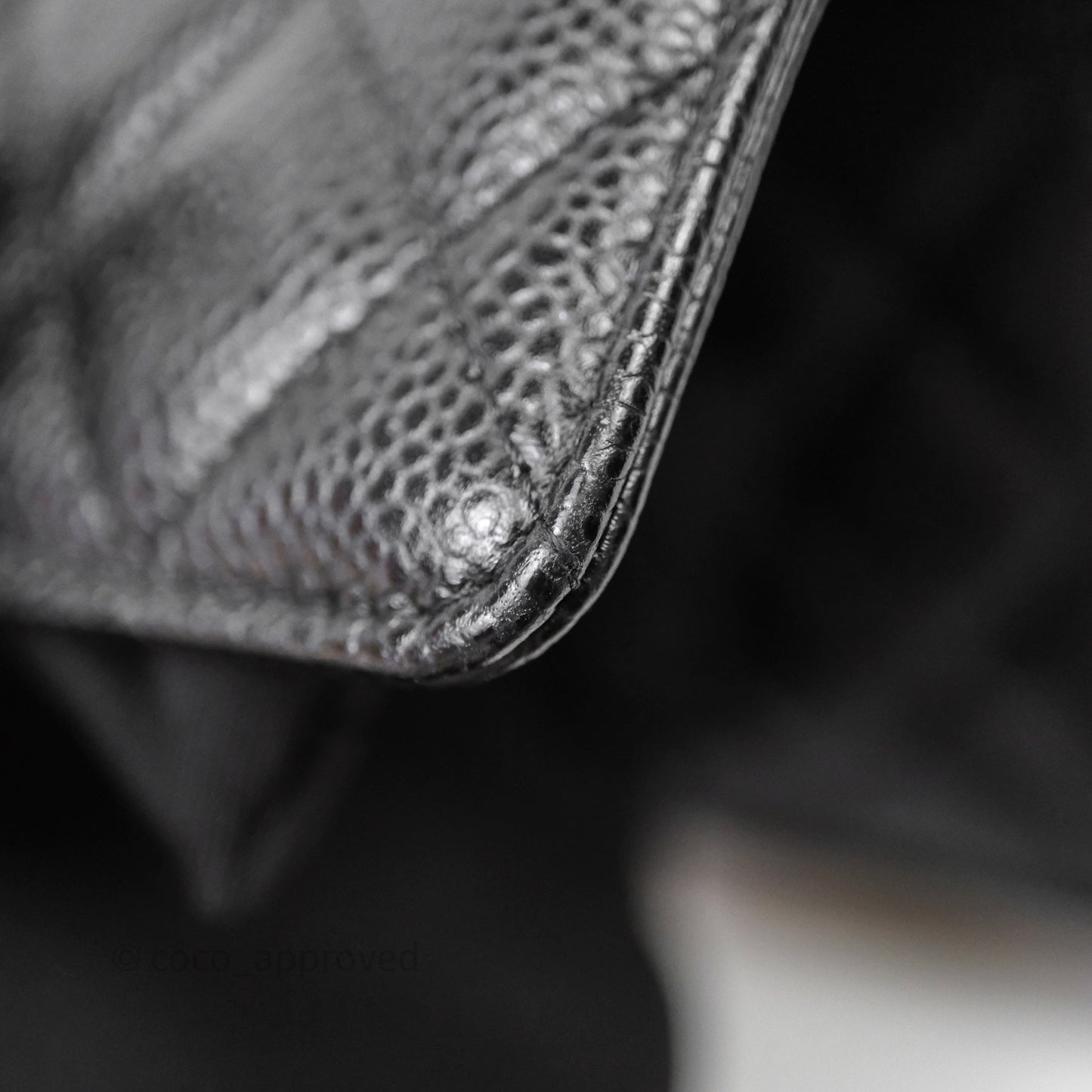 Chanel Quilted WOC Black Caviar Gold Hardware