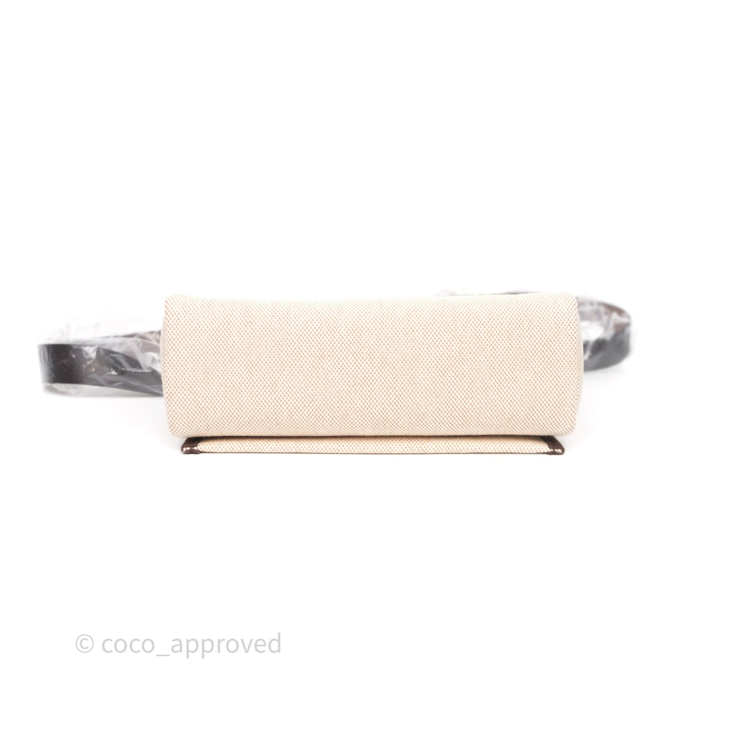 Hermès Herbag Zip 20 Mini Ecru Beige 14/ Ebene 46 Canvas Gold Hardware