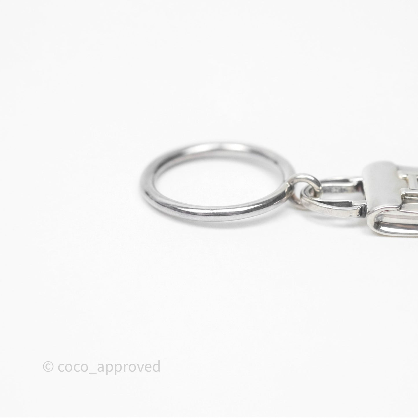 Hermès Amulettes Constance Ring in Sterling Silver Size 53