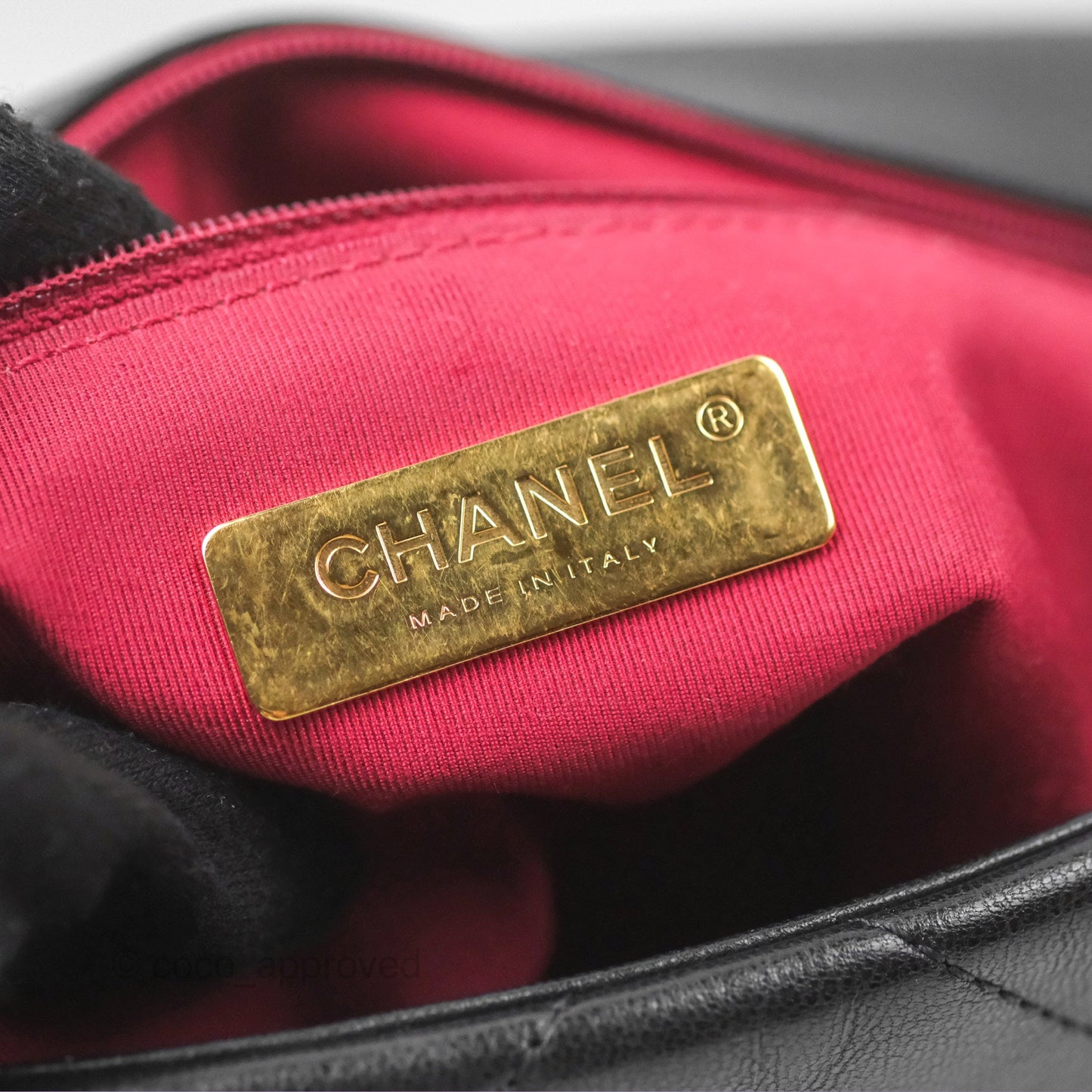 Chanel 19 Small Black Goatskin Mixed Hardware