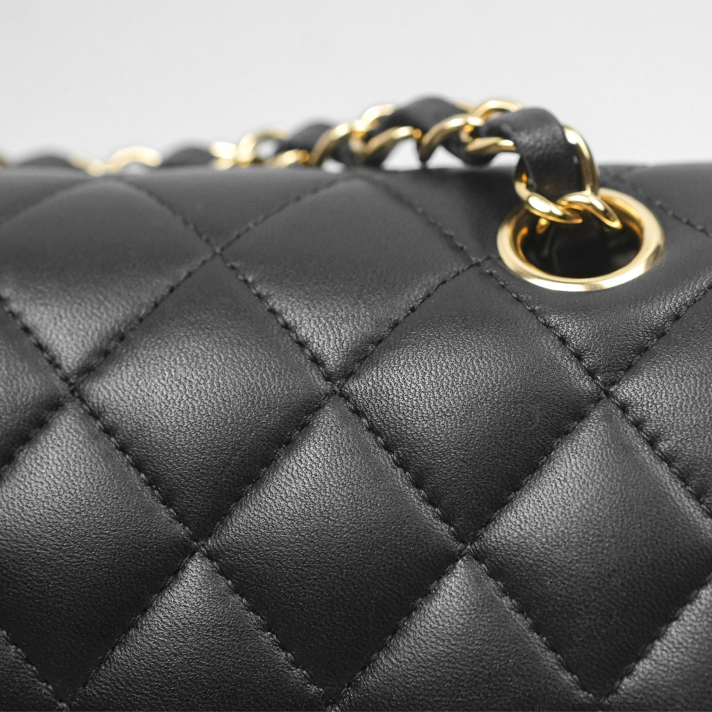 Chanel Small S/M Classic Flap Black Lambskin Gold Hardware
