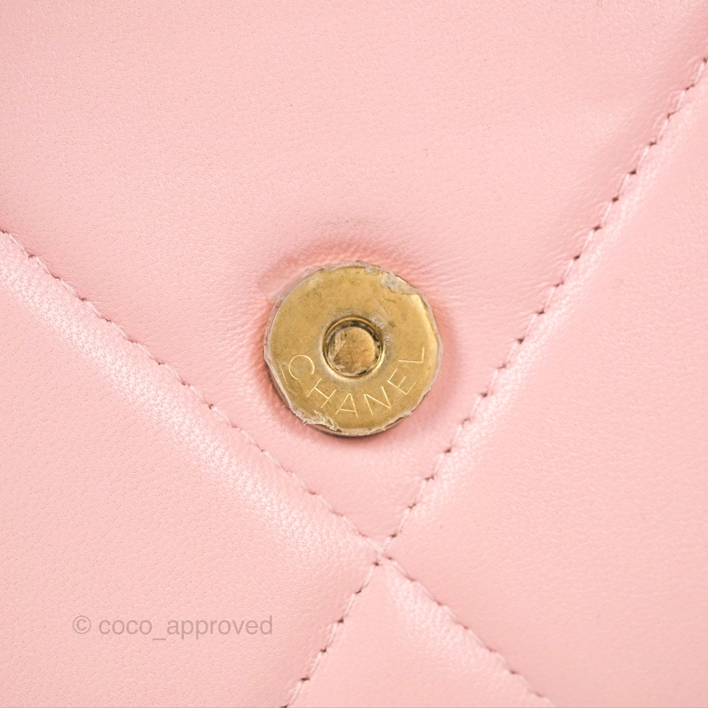 Chanel 19 Wallet on Chain WOC Light Pink Mixed Hardware