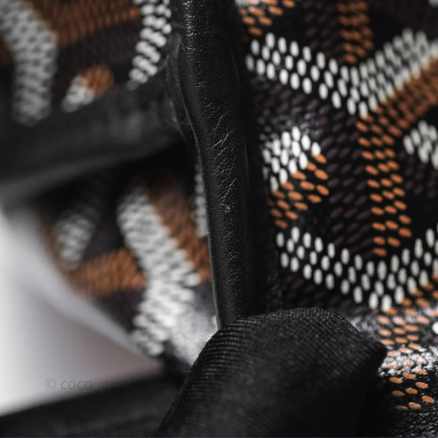 Goyard Anjou Mini Bag Goyardine Canvas Black