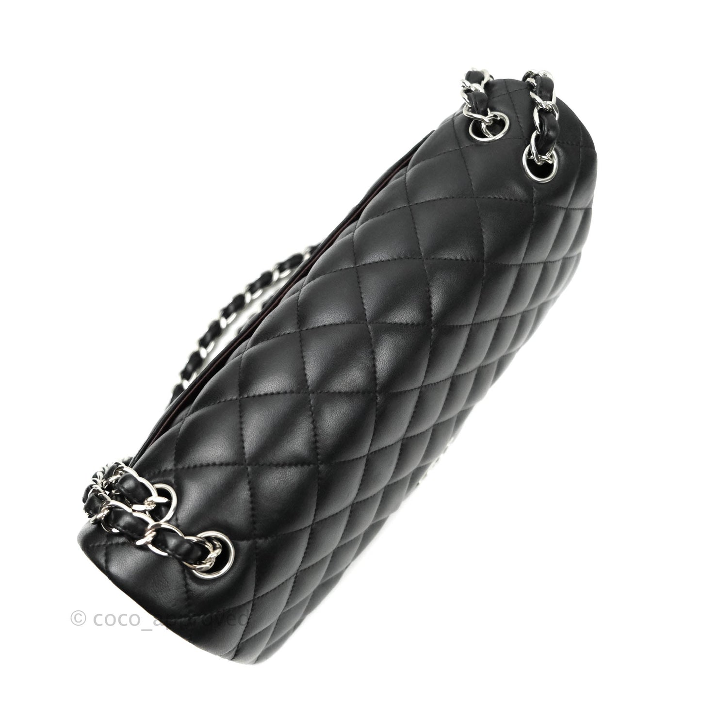 Chanel Jumbo Double Flap Black Lambskin Silver Hardware⁣⁣
