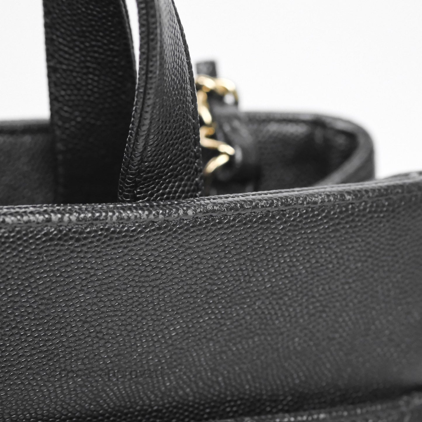 Chanel Small Business Affinity Shopping Bag Black Caviar Gold Hardware