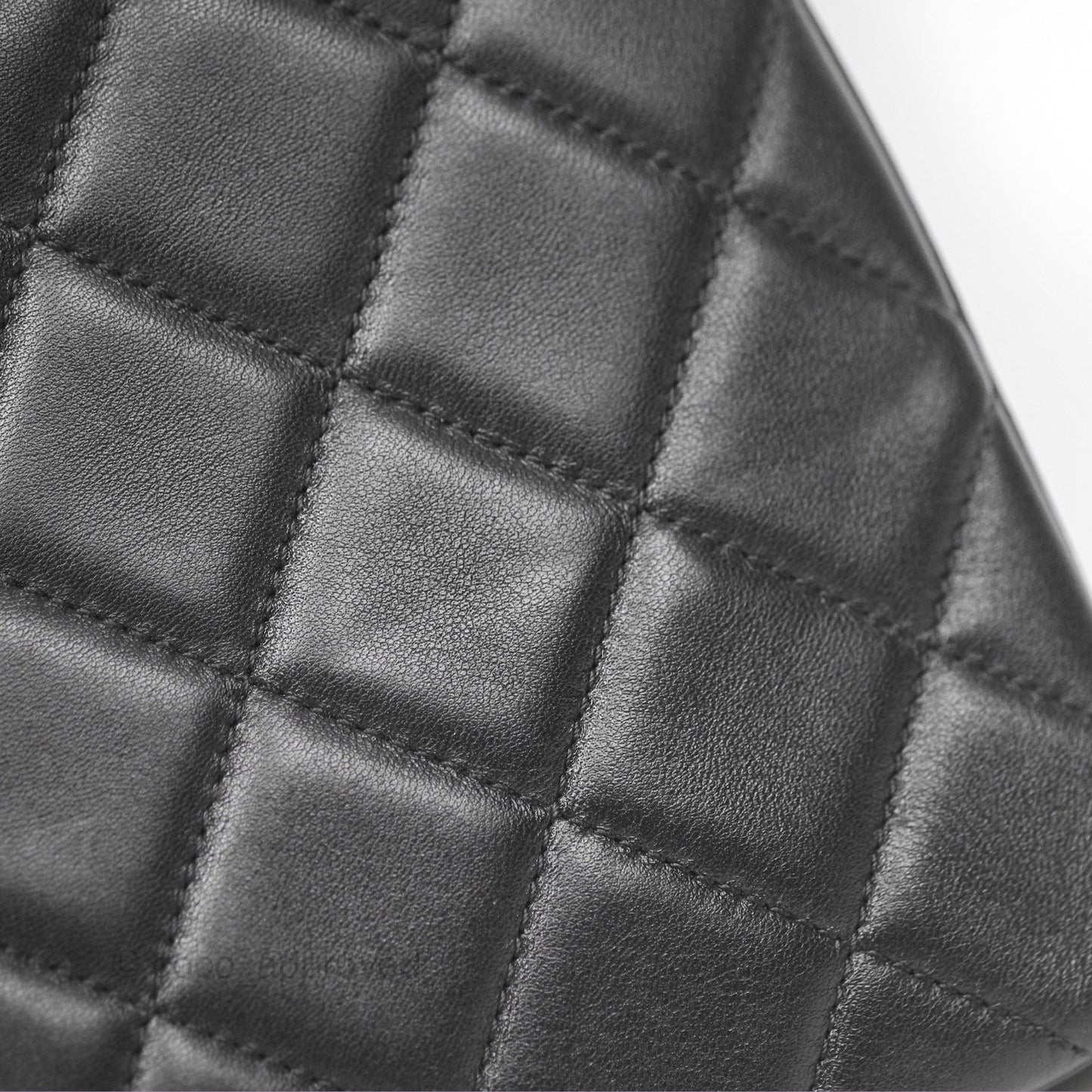 Chanel Trendy CC Flap Clutch Bag Black Lambskin Gold Hardware