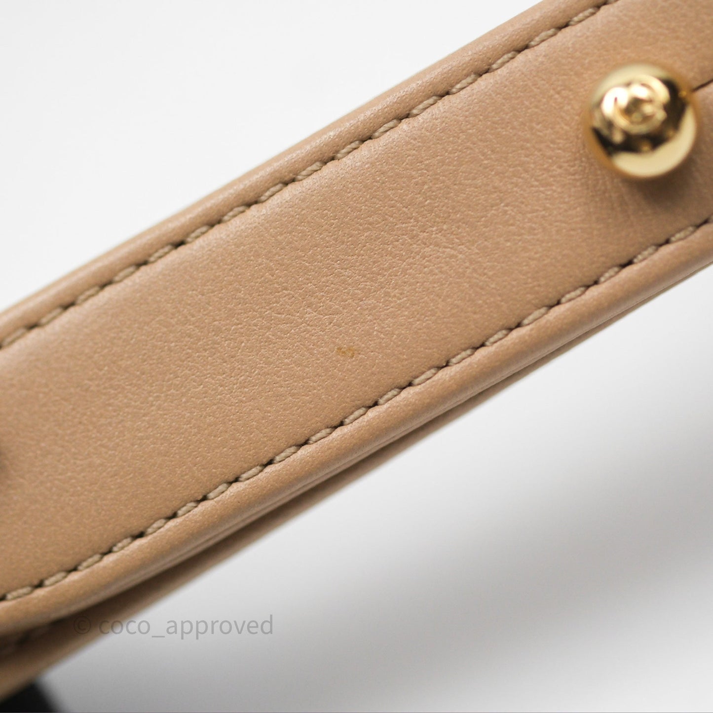 Chanel Boy Quilted Medium Beige Calfskin Gold Hardware