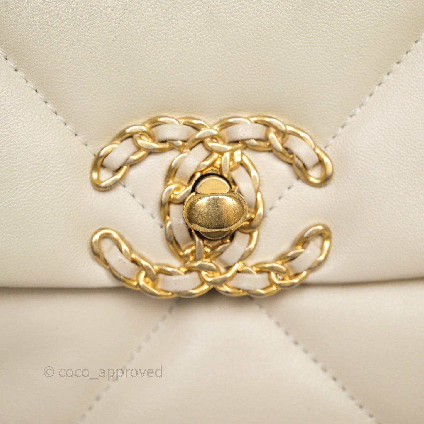 Chanel 19 Small Ivory Mixed Hardware