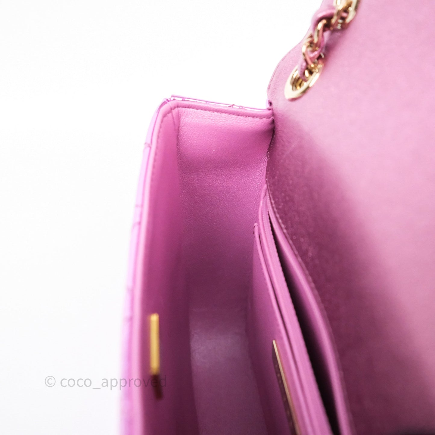Chanel Hollywood Boulevard Flap with Star Coin Purse Lilac Pink Metallic Mirror Calfskin 24C