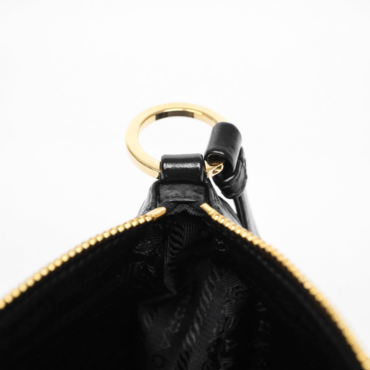 Prada Re-Edition 2002 Small Shoulder Bag Black Brushed Calf Leather