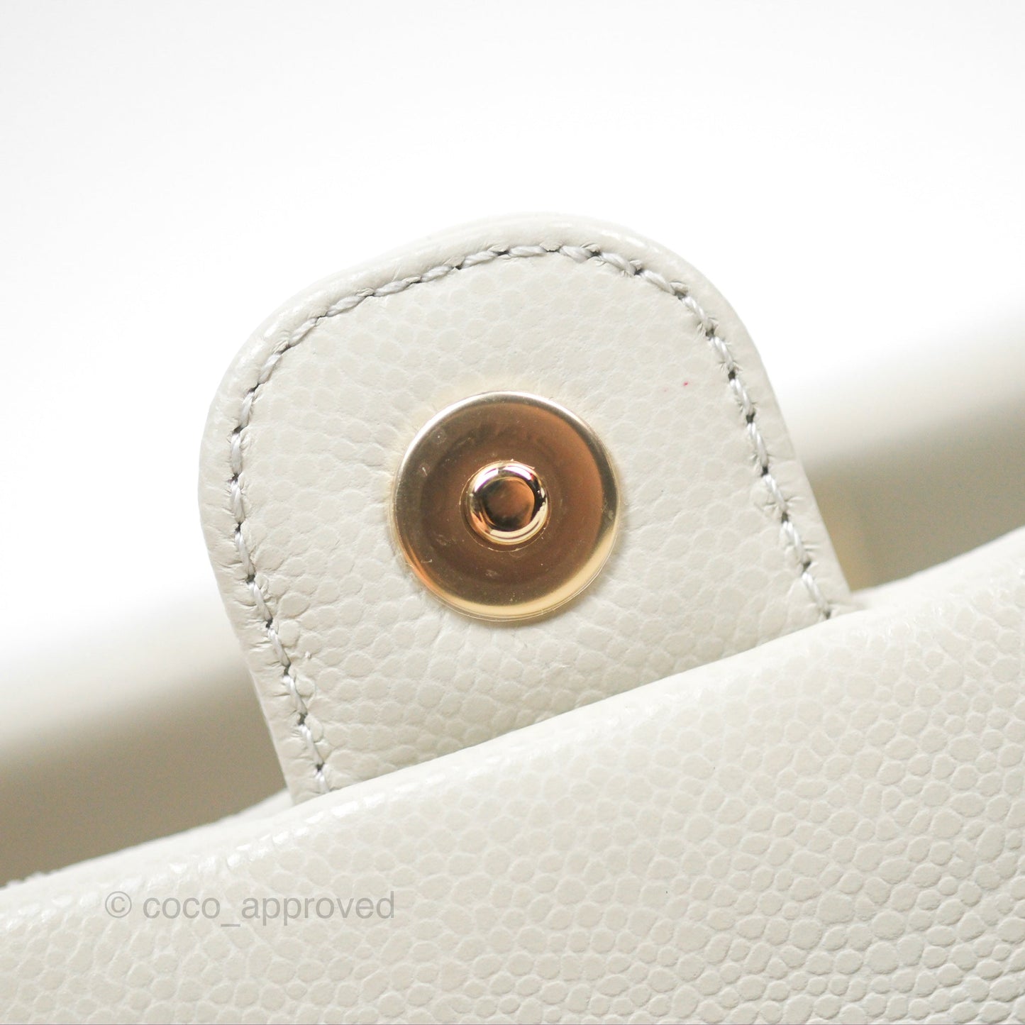 Chanel Small Duma Backpack Caviar Pale Grey Gold Hardware 23K