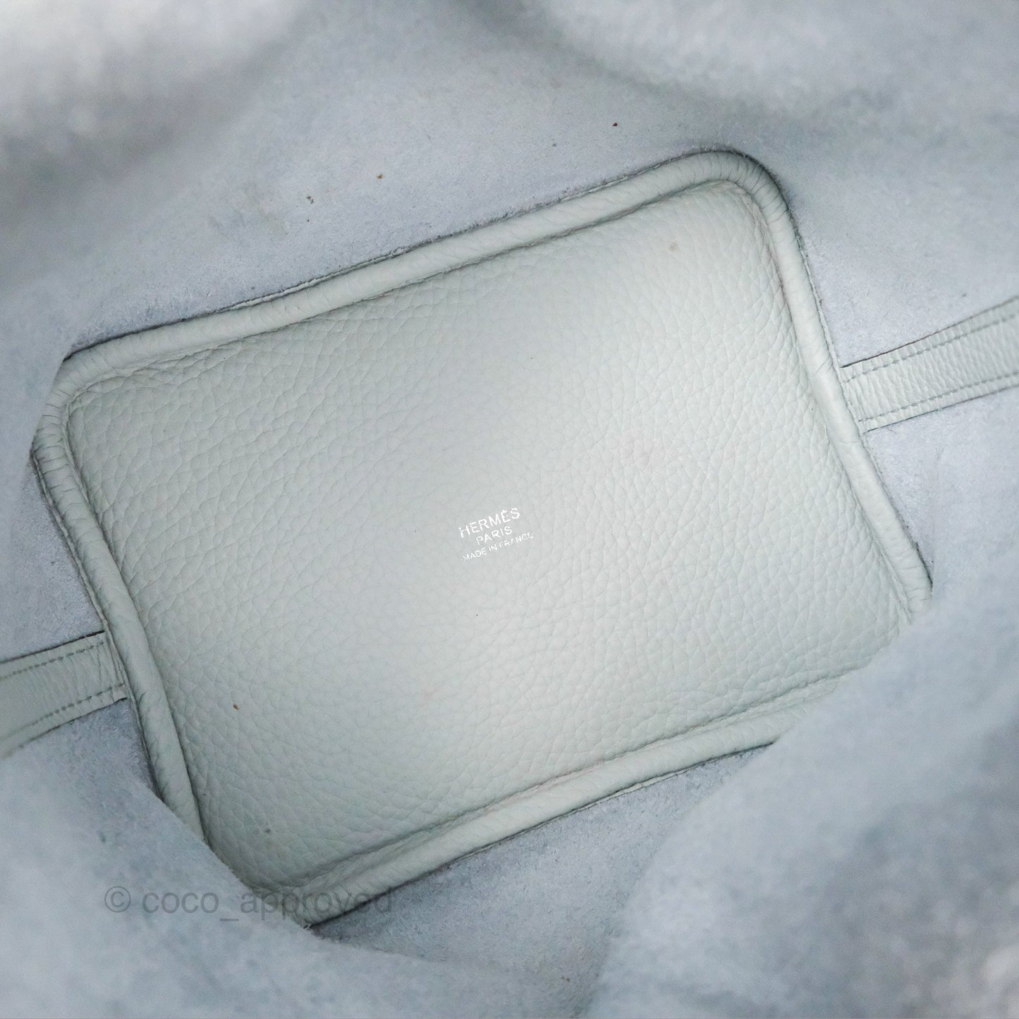 Hermès Picotin Lock 18 Bleu Pale Taurillon Clemence Palladium Hardware