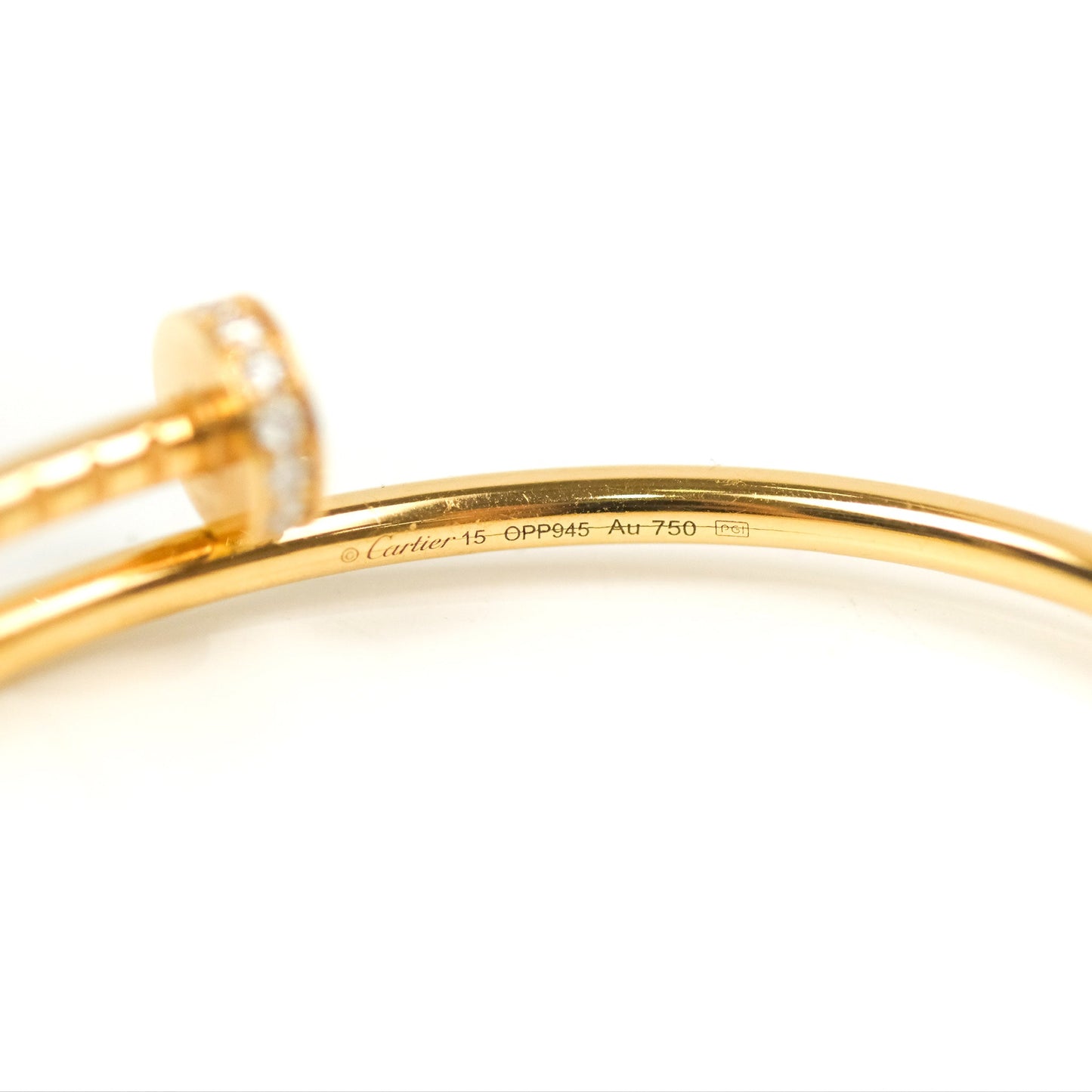Cartier Small Juste Un Clou Bracelet 18K Yellow Gold Diamond