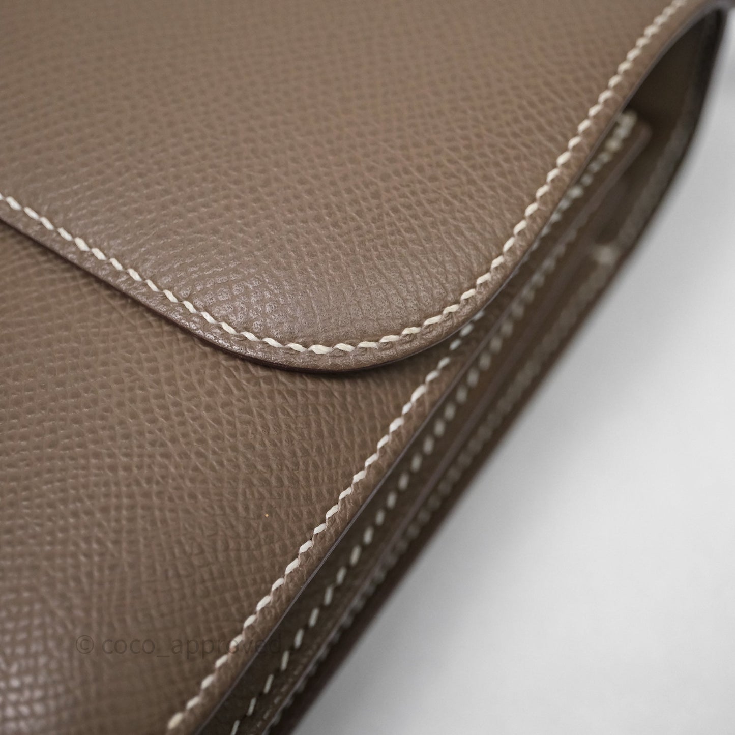 Hermès Constance Mini 18cm Etoupe Epsom Gold Hardware