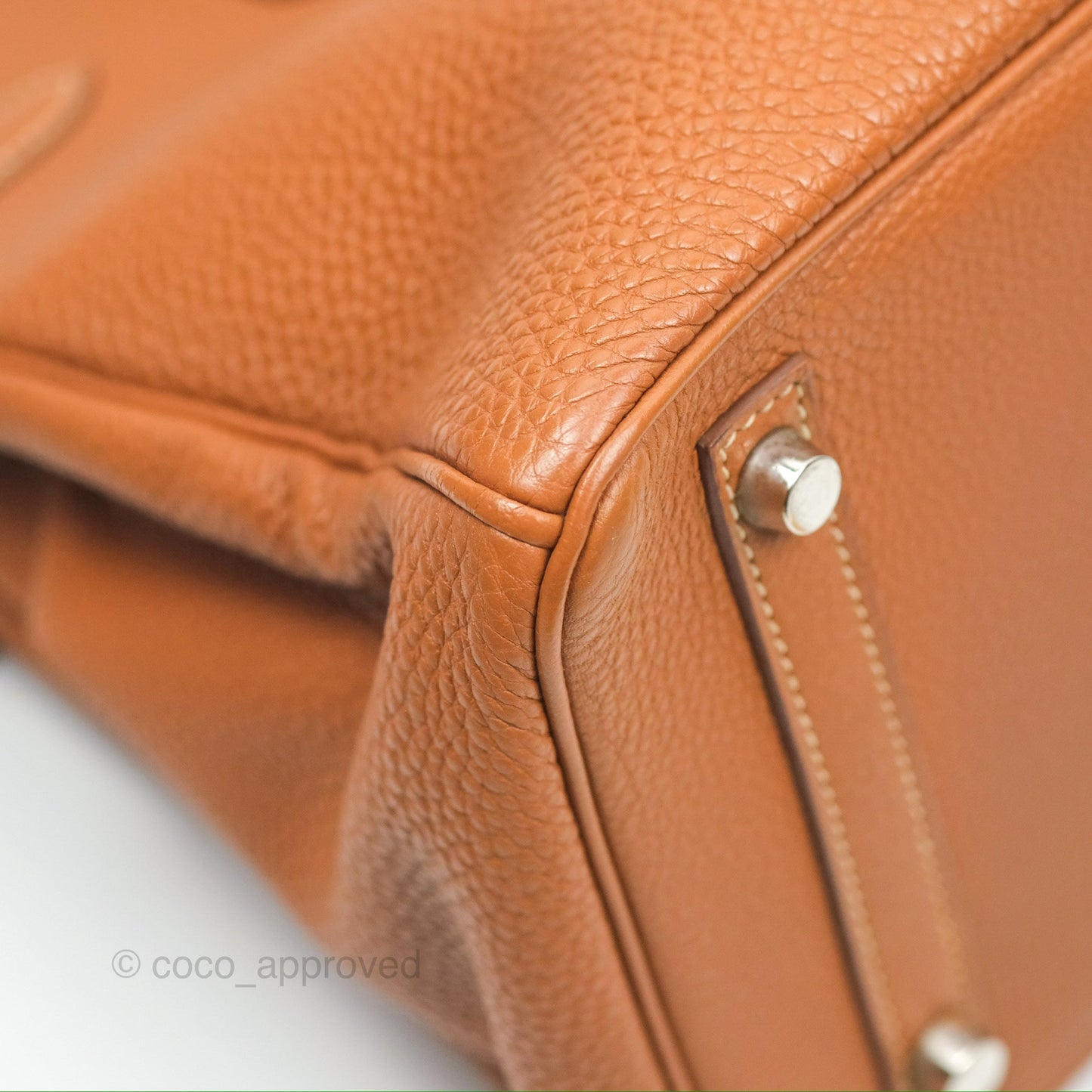 Hermès Birkin 30 Retourne Gold Clemence Palladium Hardware