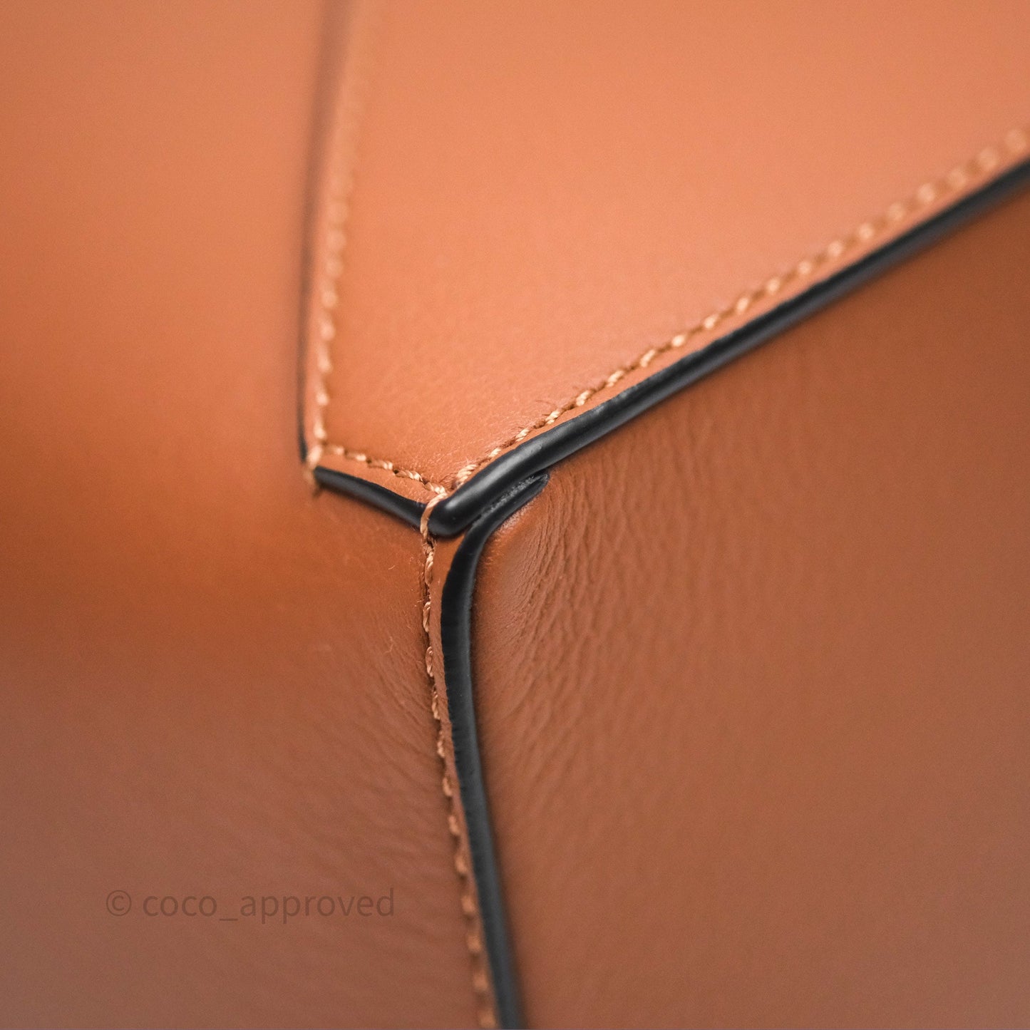 Loewe Small Puzzle Edge Bag in Tan Calfskin
