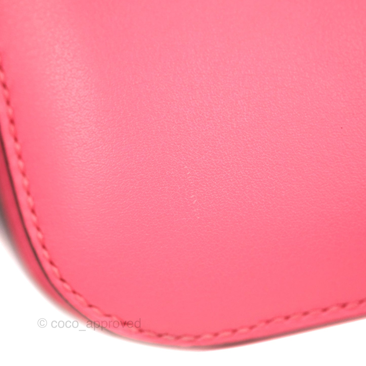 Hermès Constance Mini 18cm Rose Azalee Swift Palladium Hardware