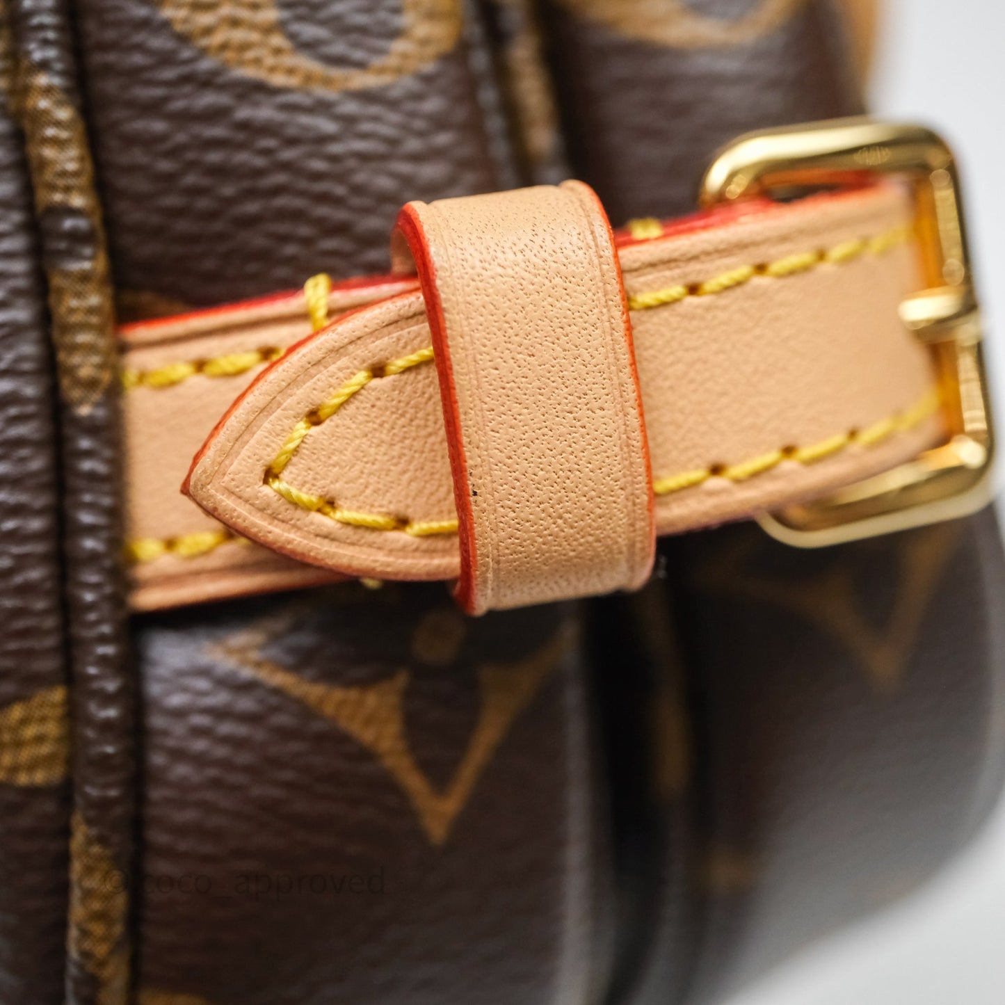 Louis Vuitton Saumur BB Monogram Bag Gold Hardware