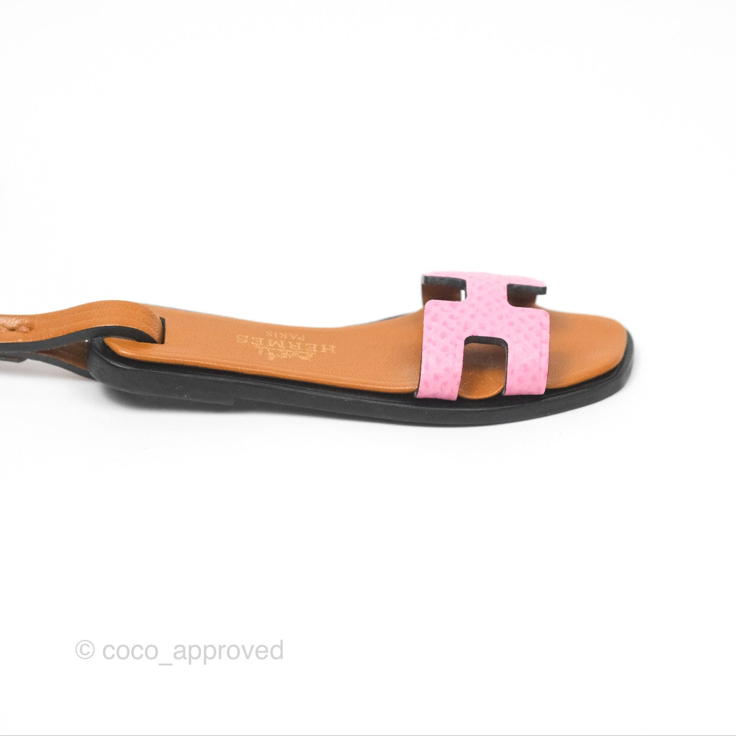 Hermès Oran Nano Charm Epsom Pink / Naturel Sable / Noir