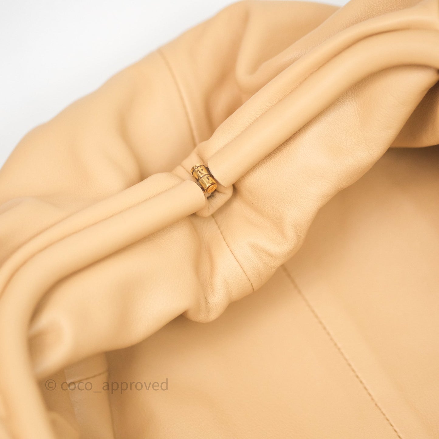 Bottega Veneta The Pouch Beige Calfskin