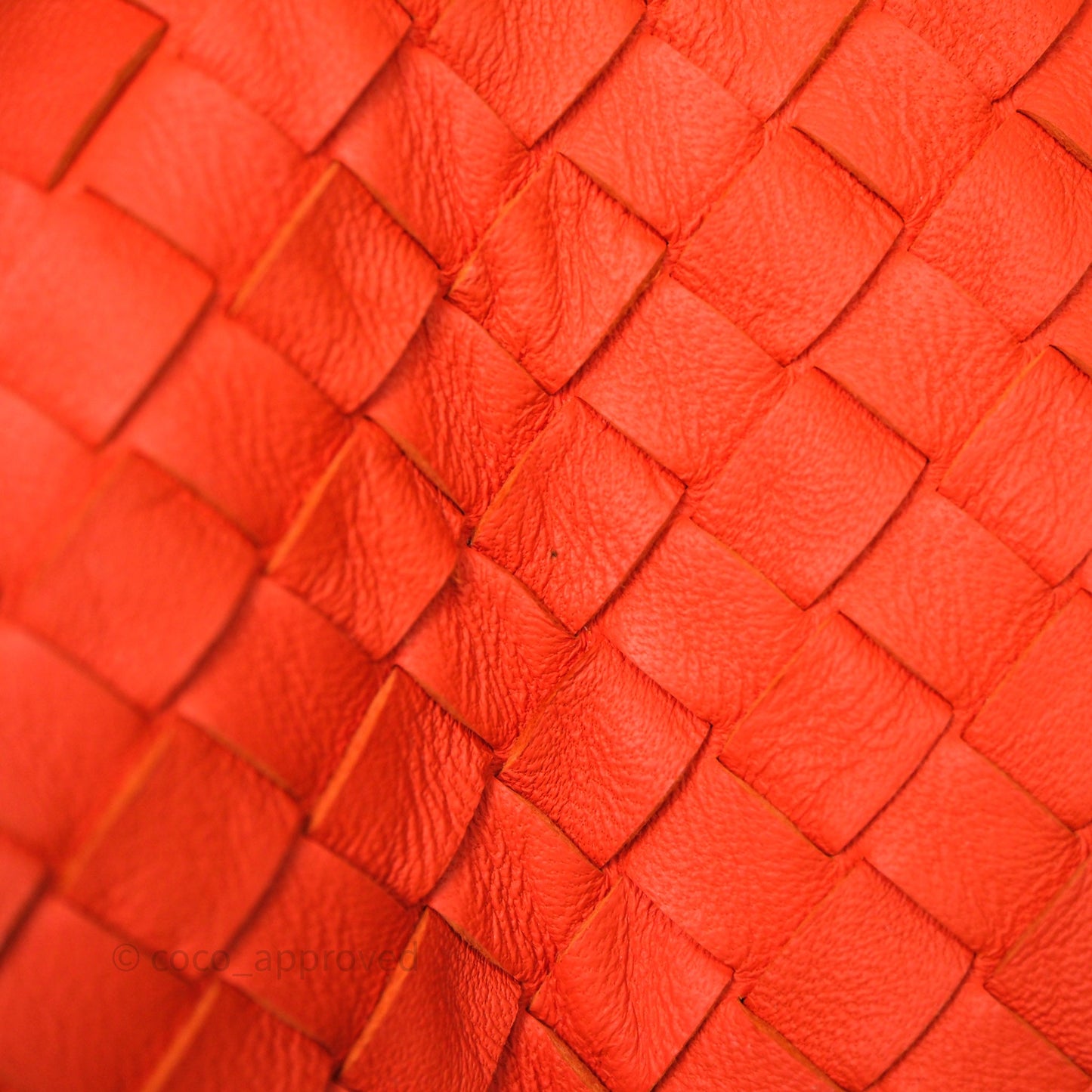 Bottega Veneta Nappa Intrecciato Parachute Tote Bag Orange