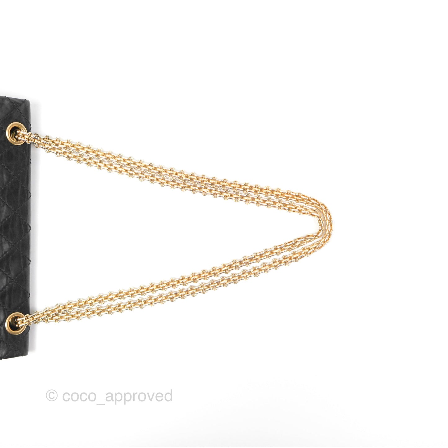 Chanel Reissue 225 Quilted Black Aged Calfskin Aged Gold Hardware