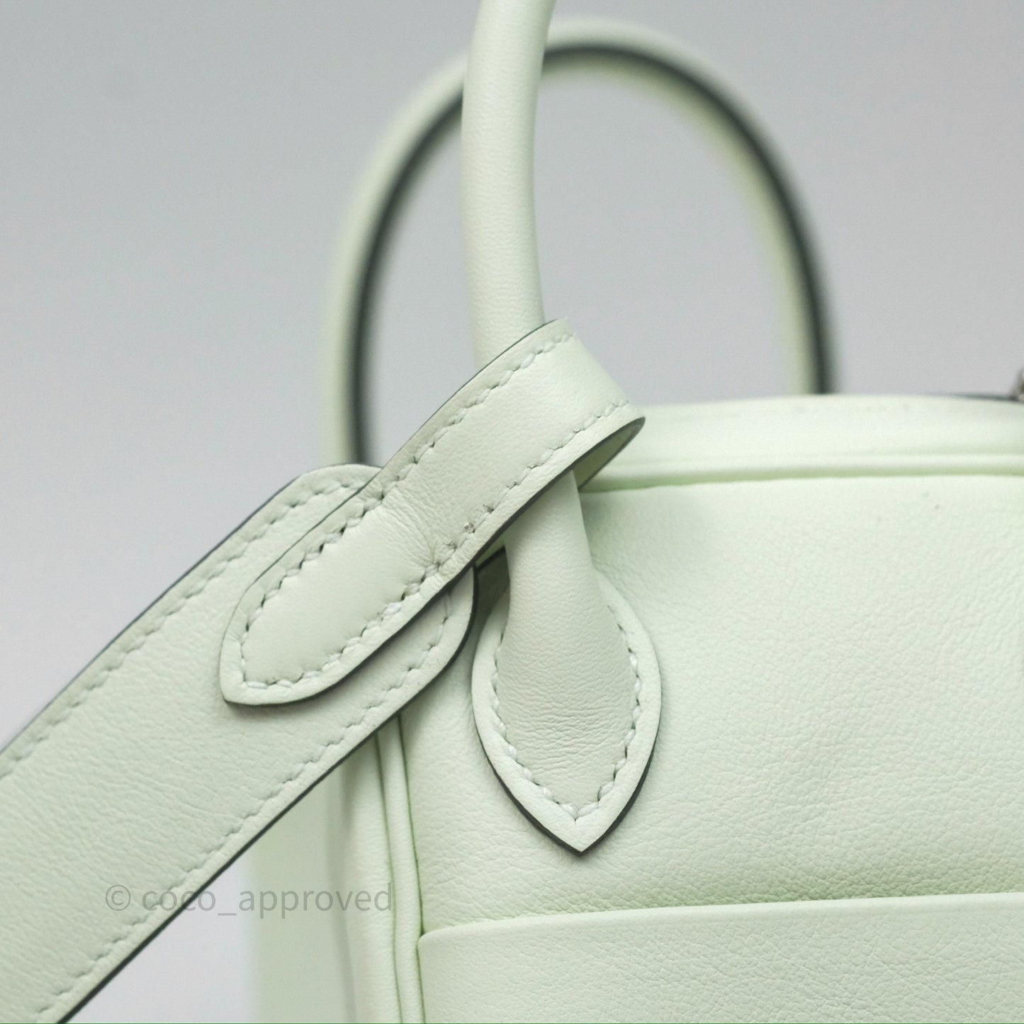 Hermès Mini Lindy Vert Fizz 0S Swift Palladium Hardware