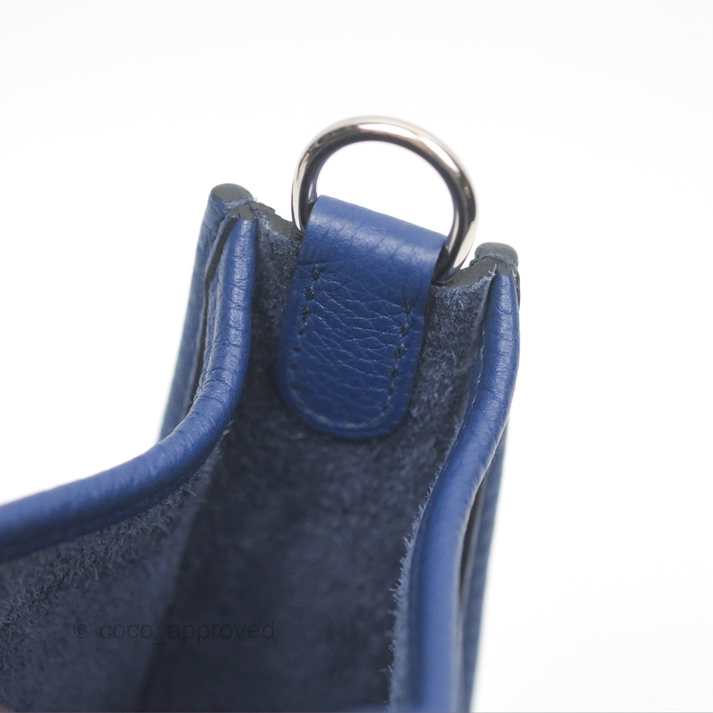 Hermès Mini Evelyne 16 Bleu Saphir/ Bleu Indigo TM Palladium Hardware