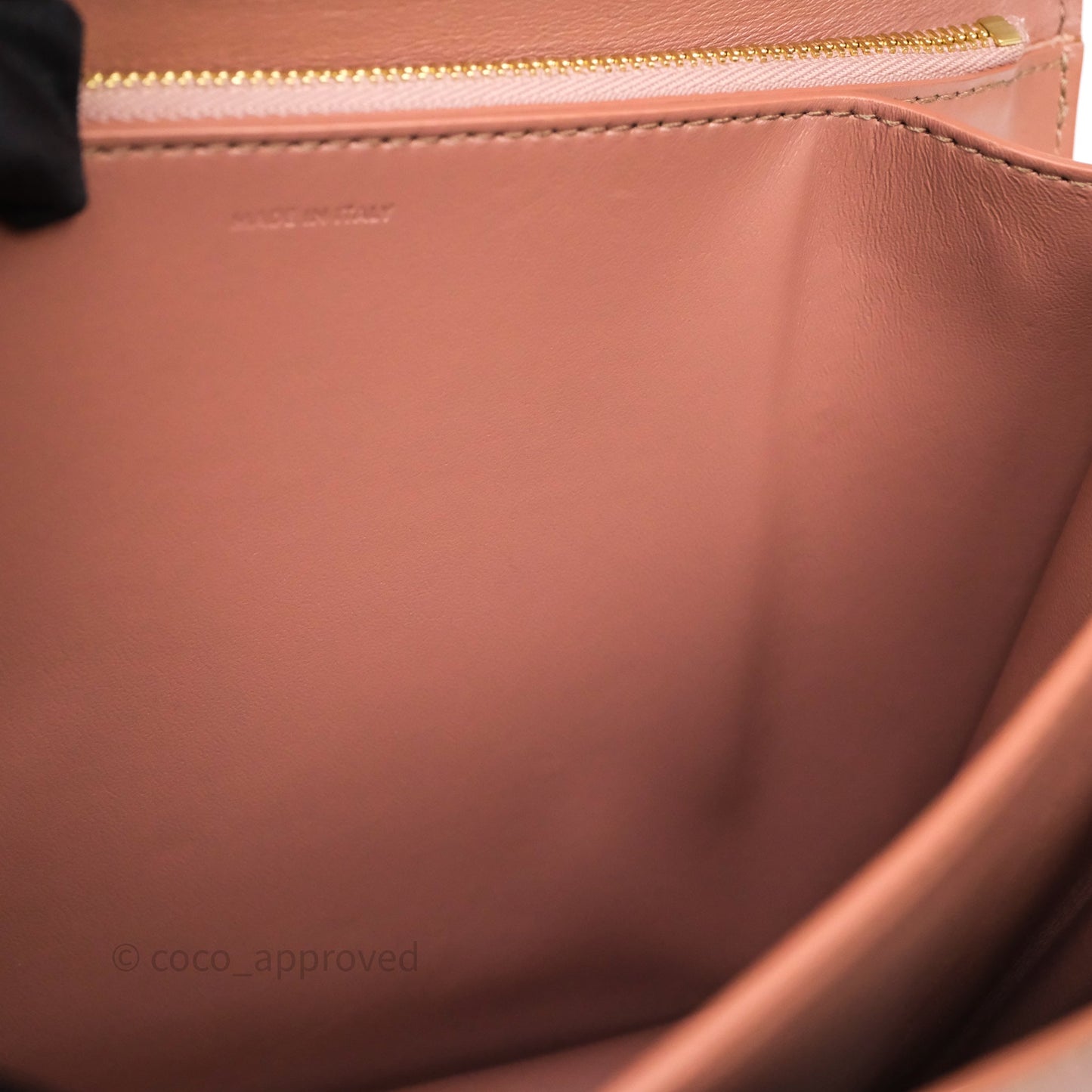 Celine Rose Box Medium Calfskin Bag Gold Hardware