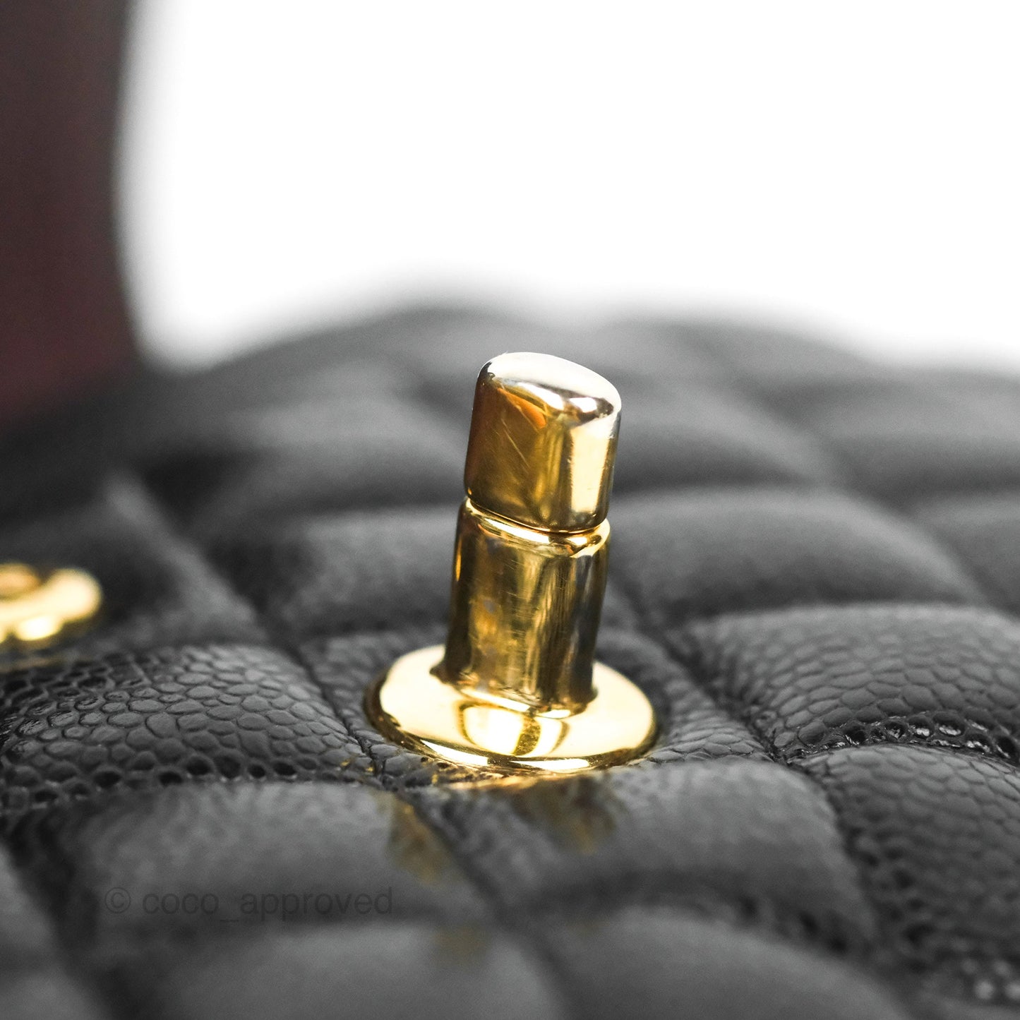 Chanel Small Classic Flap Quilted Black Caviar Gold Hardware