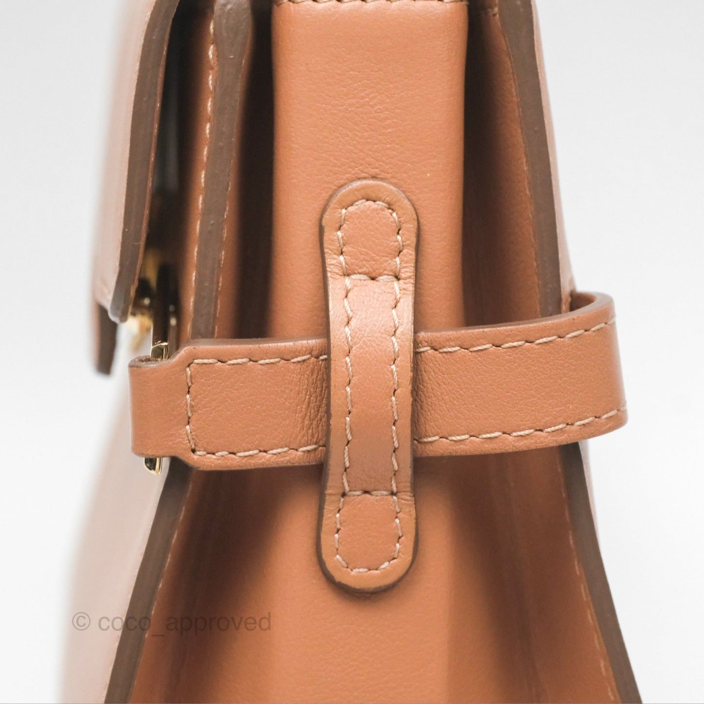 Delvaux Tempête Mini Beige Supple Calfskin Gold Hardware