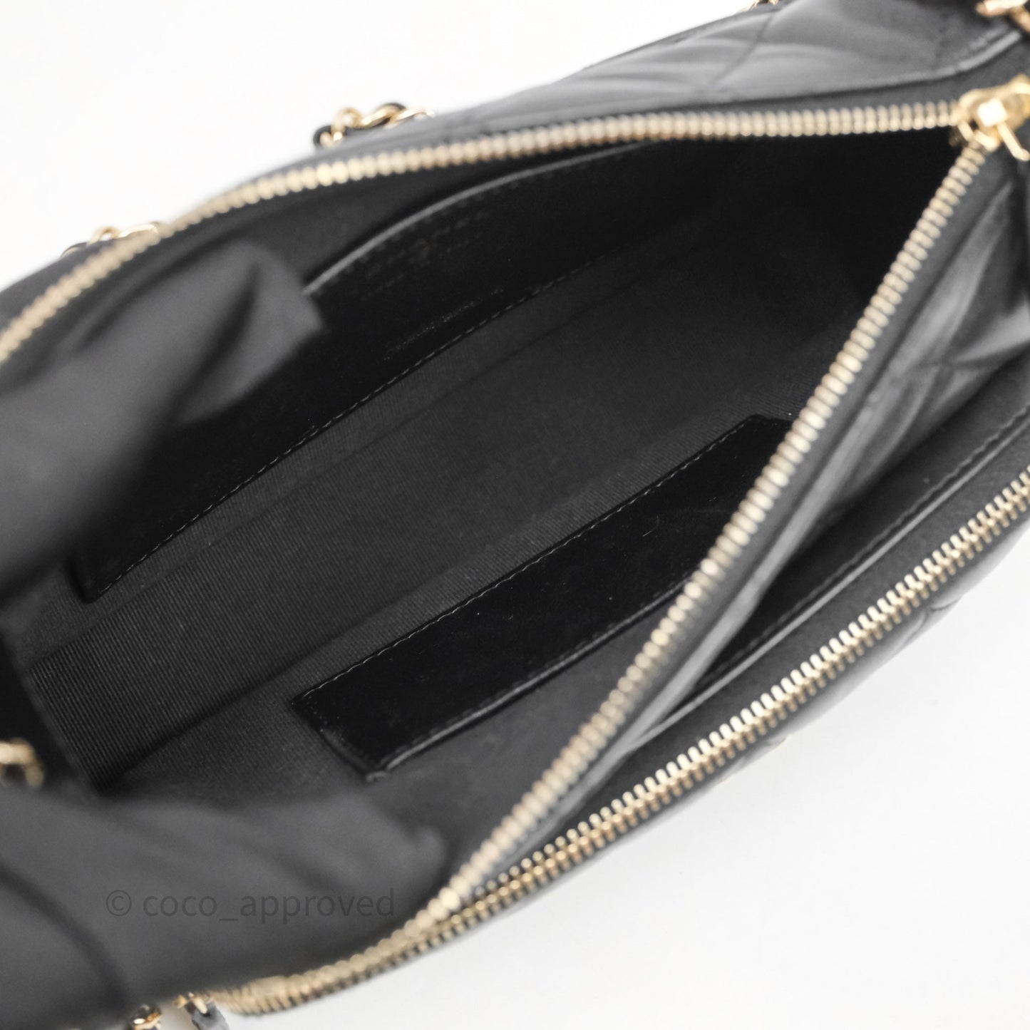 Chanel Camera Bag Black Lambskin Gold Hardware 25C