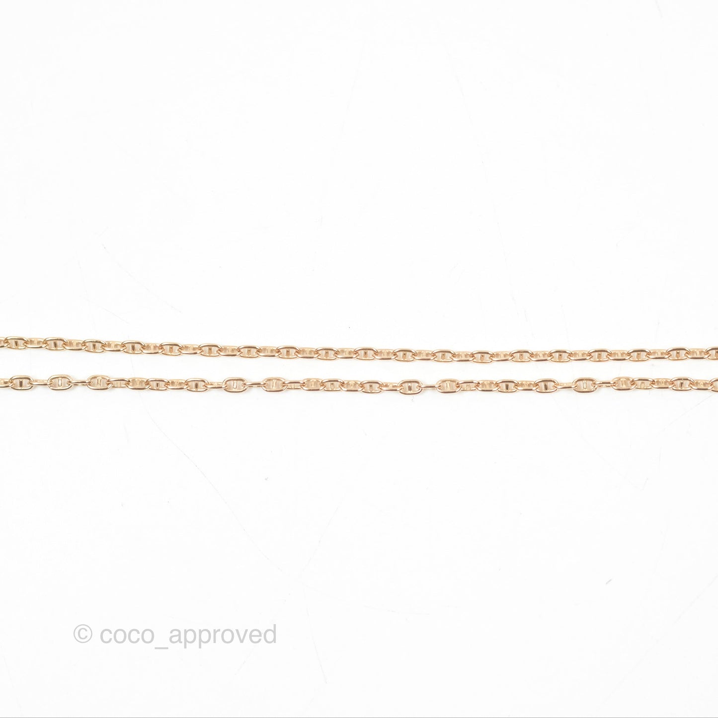 Hermès Chaine D'ancre Contour Pendant Rose Gold