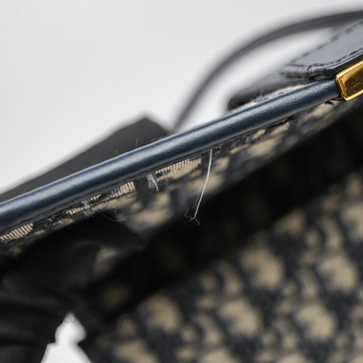 Christian Dior Small 30 Montaigne Bag Blue Dior Oblique Jacquard