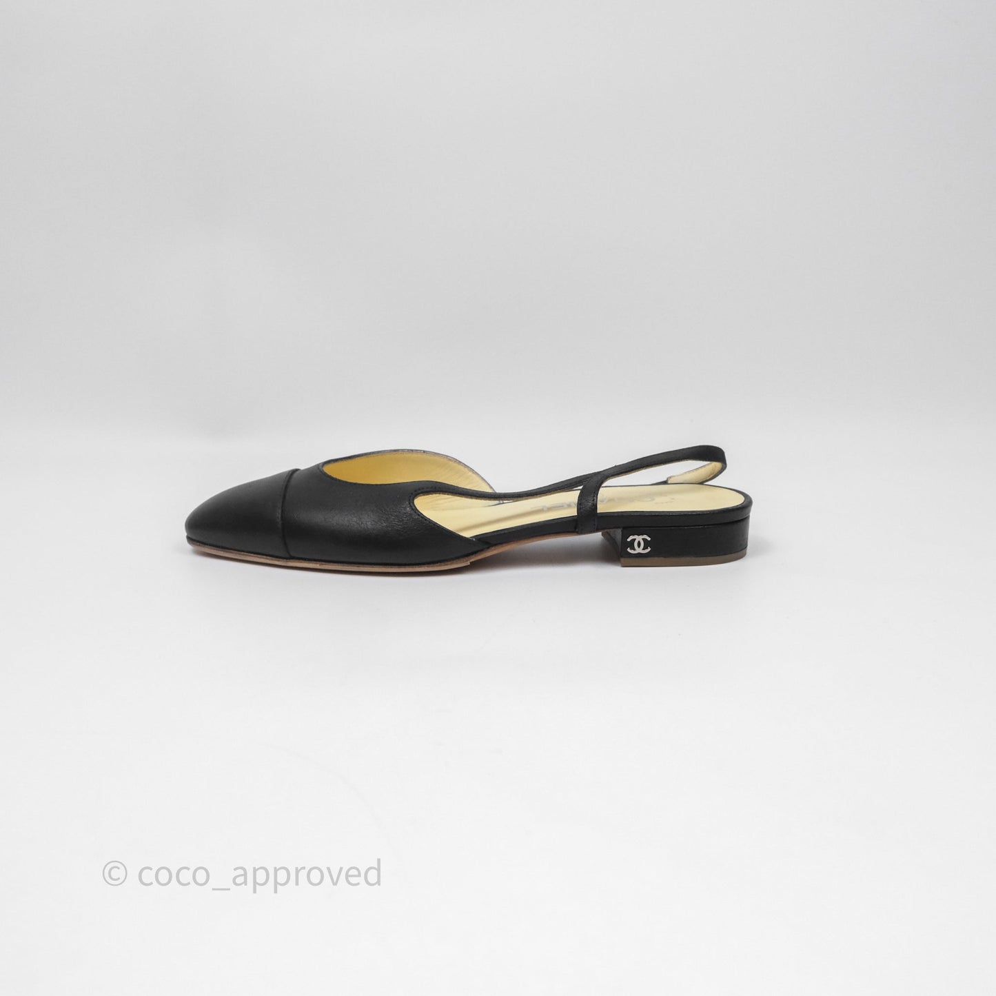 Chanel Classic Slingback Black Size 38
