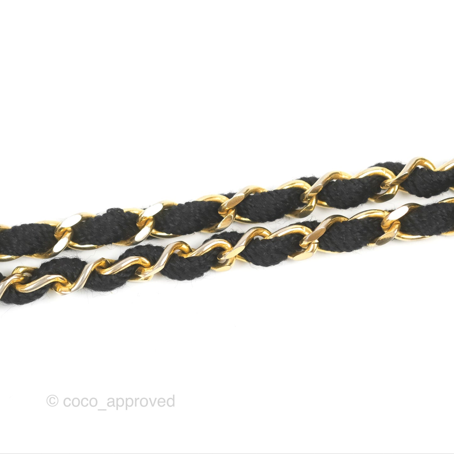 Chanel Mini Square Black Satin Gold Hardware
