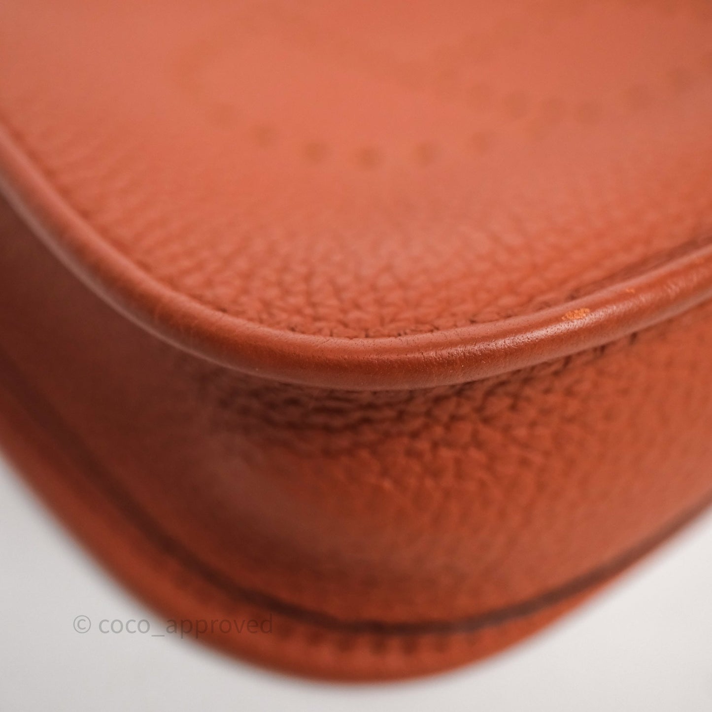 Hermès Mini Evelyne 16 Brick Clemence Gold Hardware