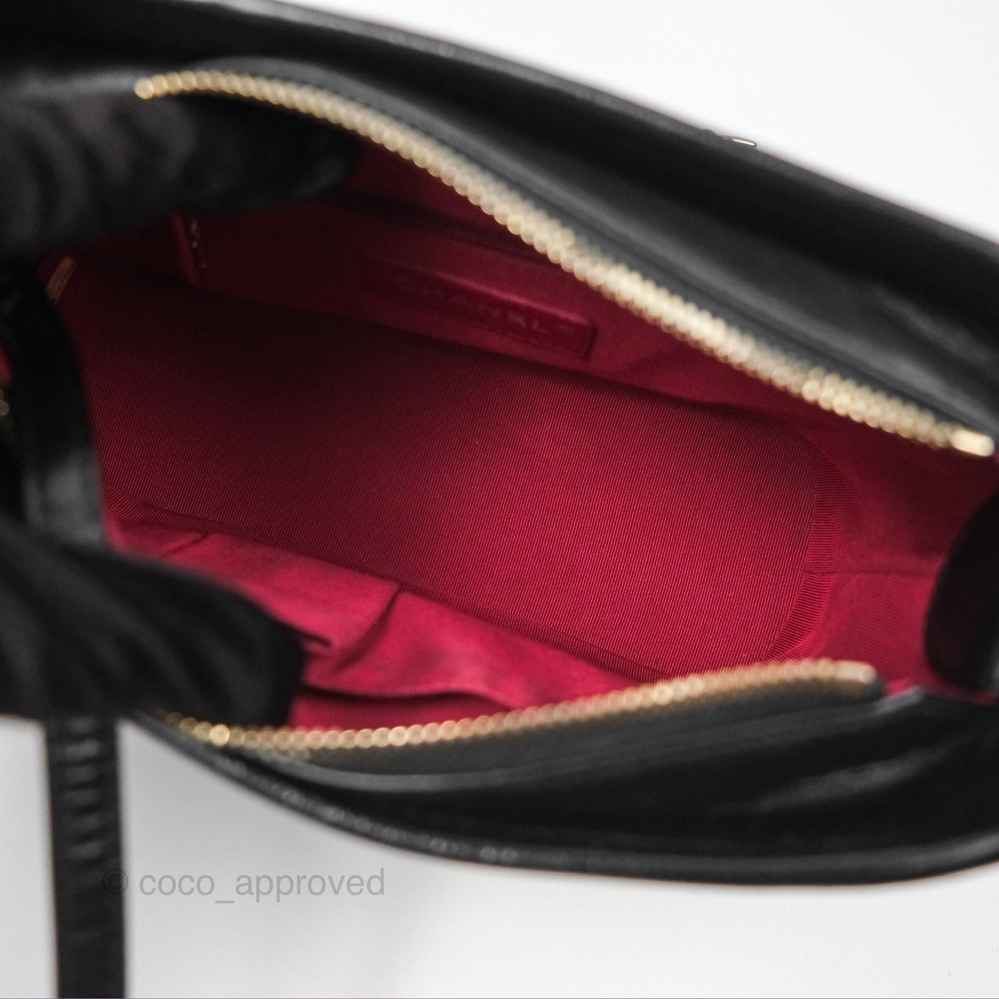 Chanel Small Gabrielle Hobo Quilted Black Aged Calfskin