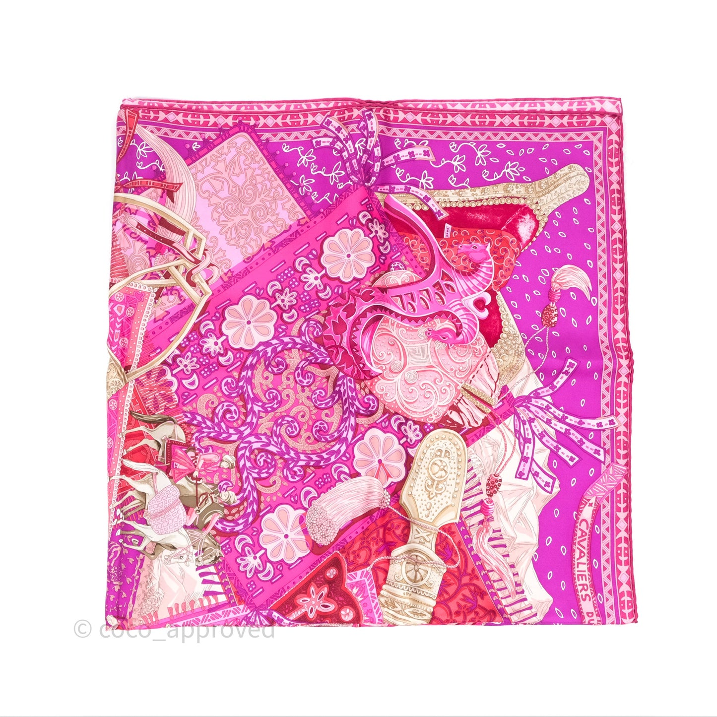 Hermès Cavaliers du Caucase Silk Scarf 90