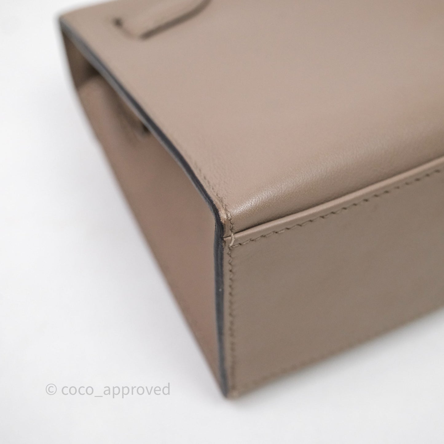 Hermès Kelly Pochette Gris Asphalte M8 Swift Gold Hardware