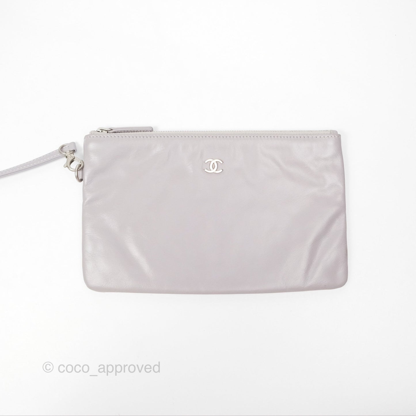 Chanel 22 Small Grey Aged Calfskin Matte Silver Hardware