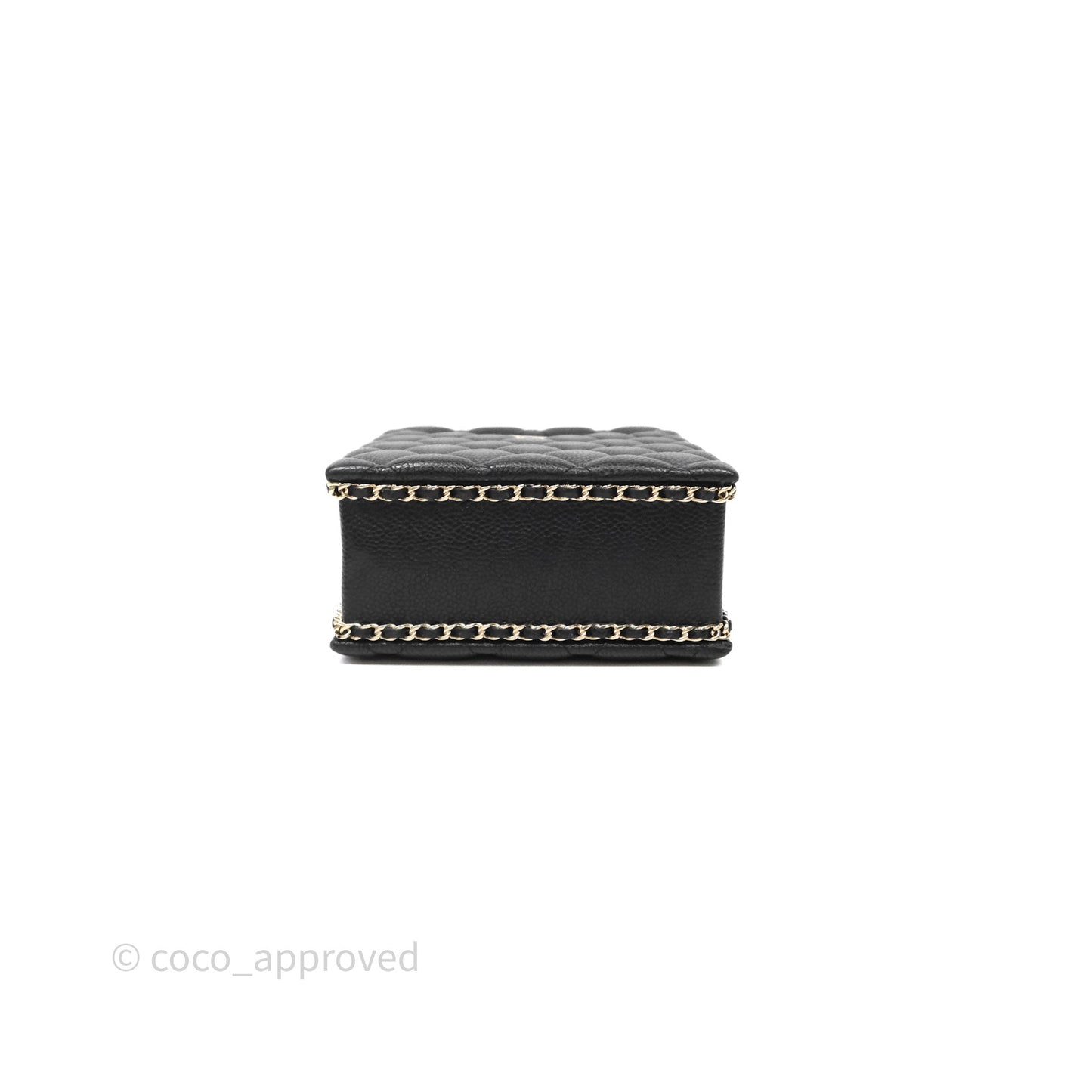 Chanel Evening Bag Caviar Black Gold Hardware
