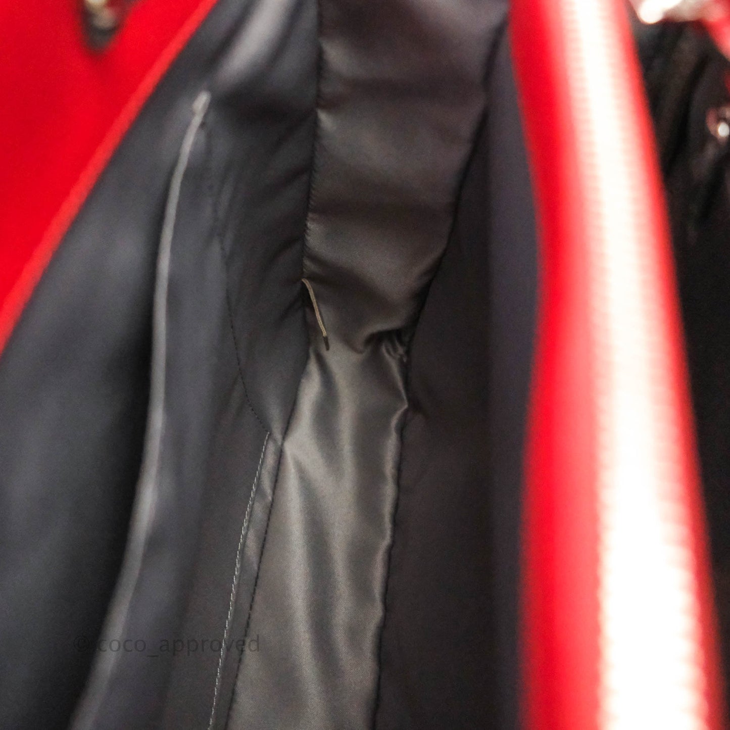 Chanel GST Red Caviar Silver Hardware