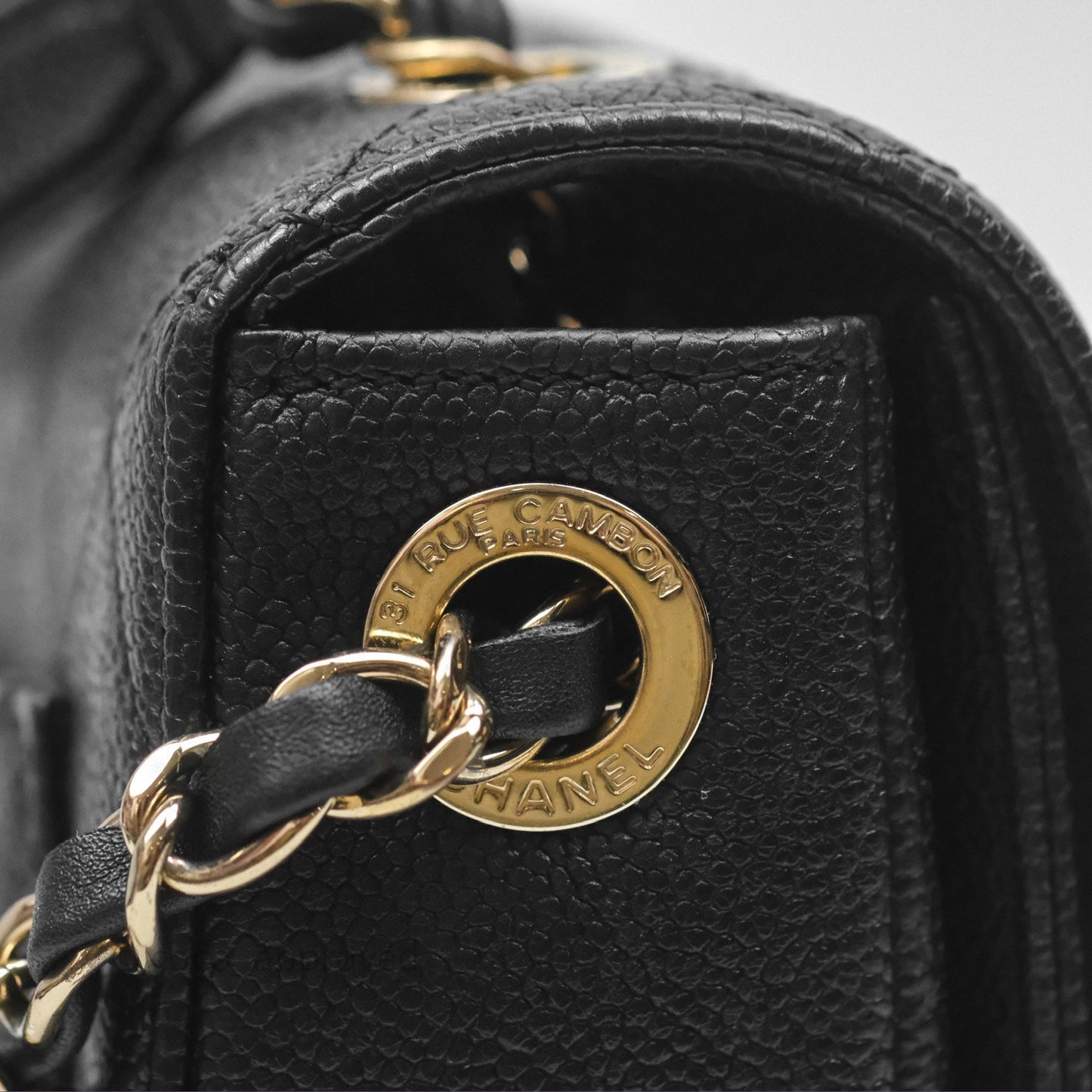 Chanel Small CC Cuba Flap Bag Black Caviar Gold Hardware