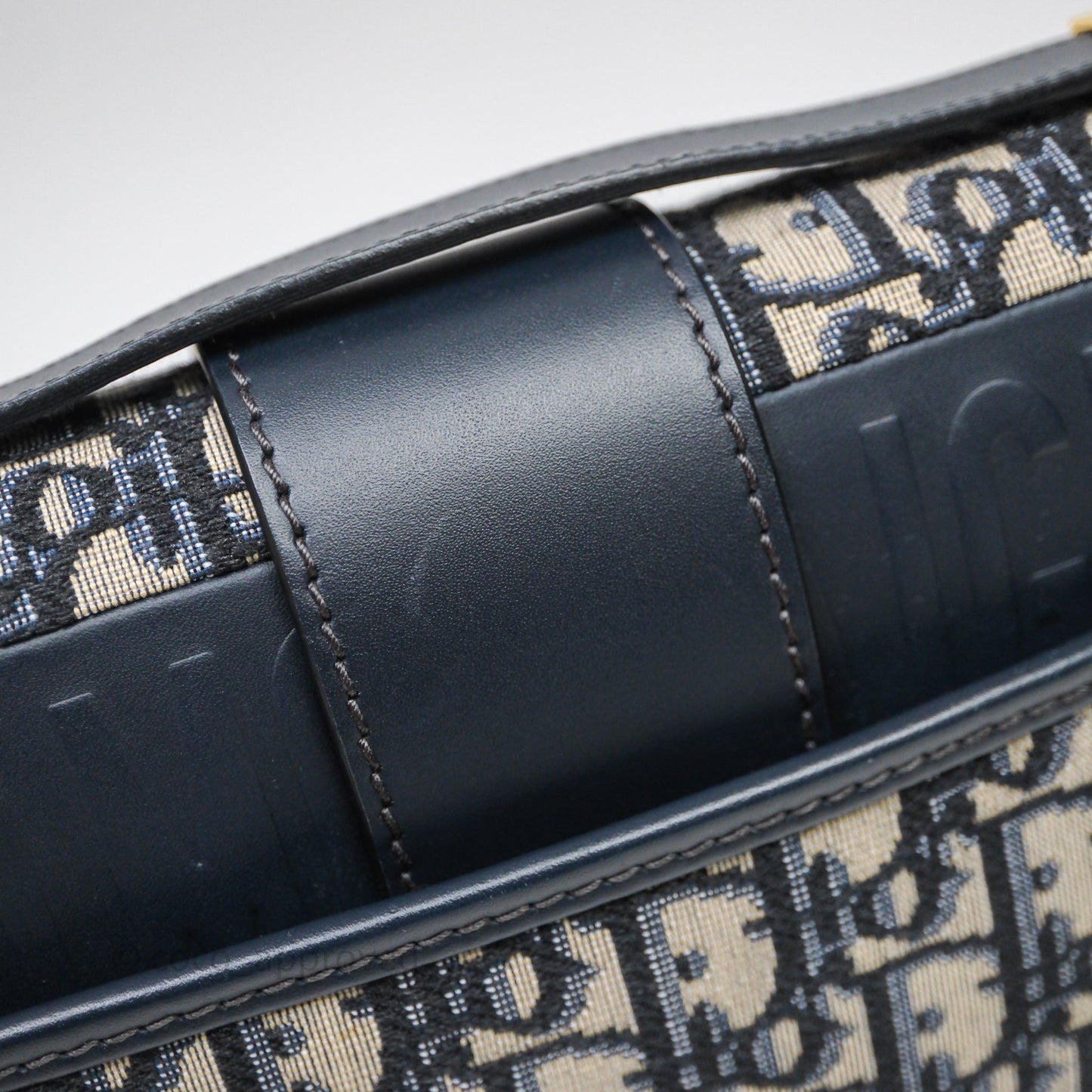 Christian Dior Small 30 Montaigne Bag Blue Dior Oblique Jacquard