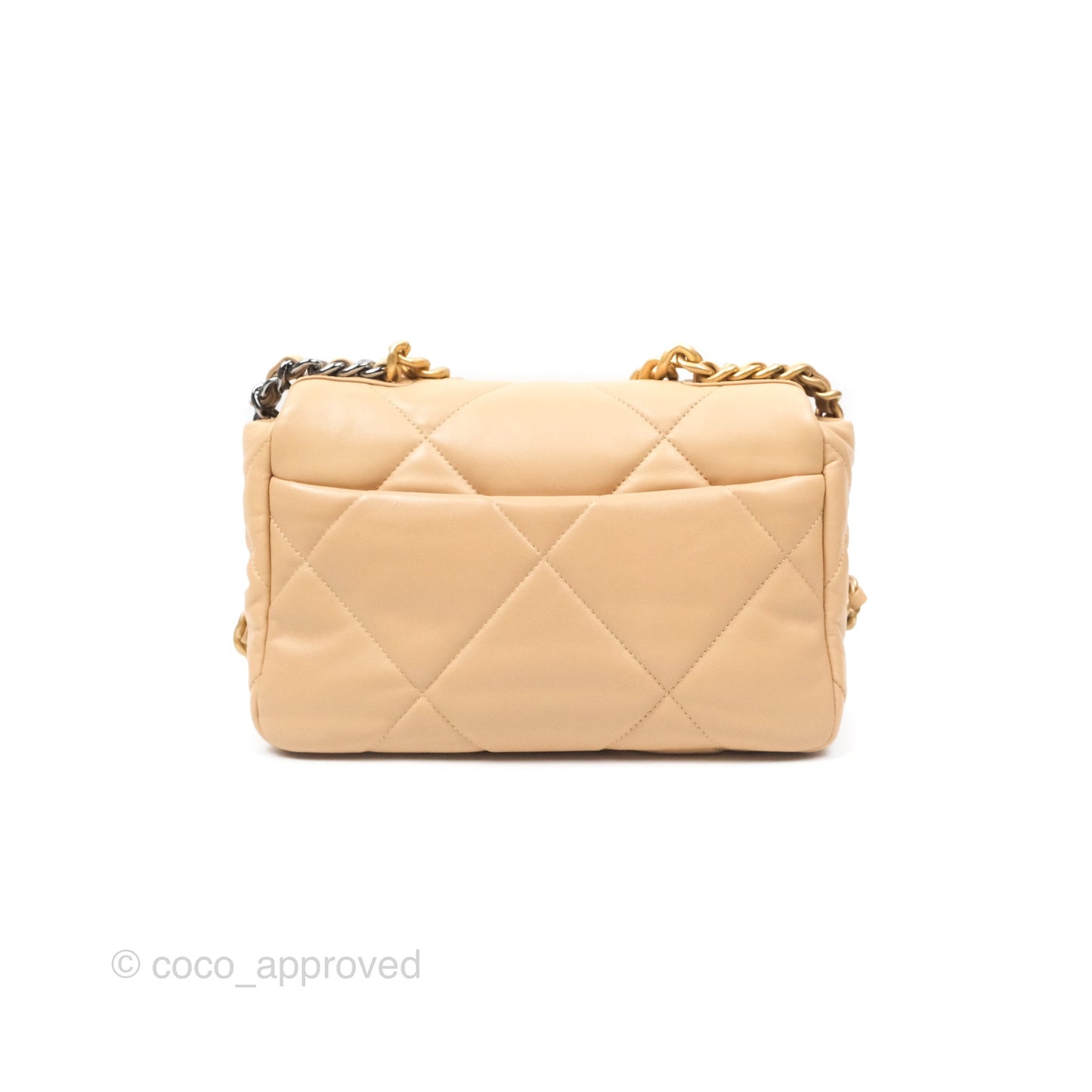 Chanel 19 Small Beige Mixed Hardware